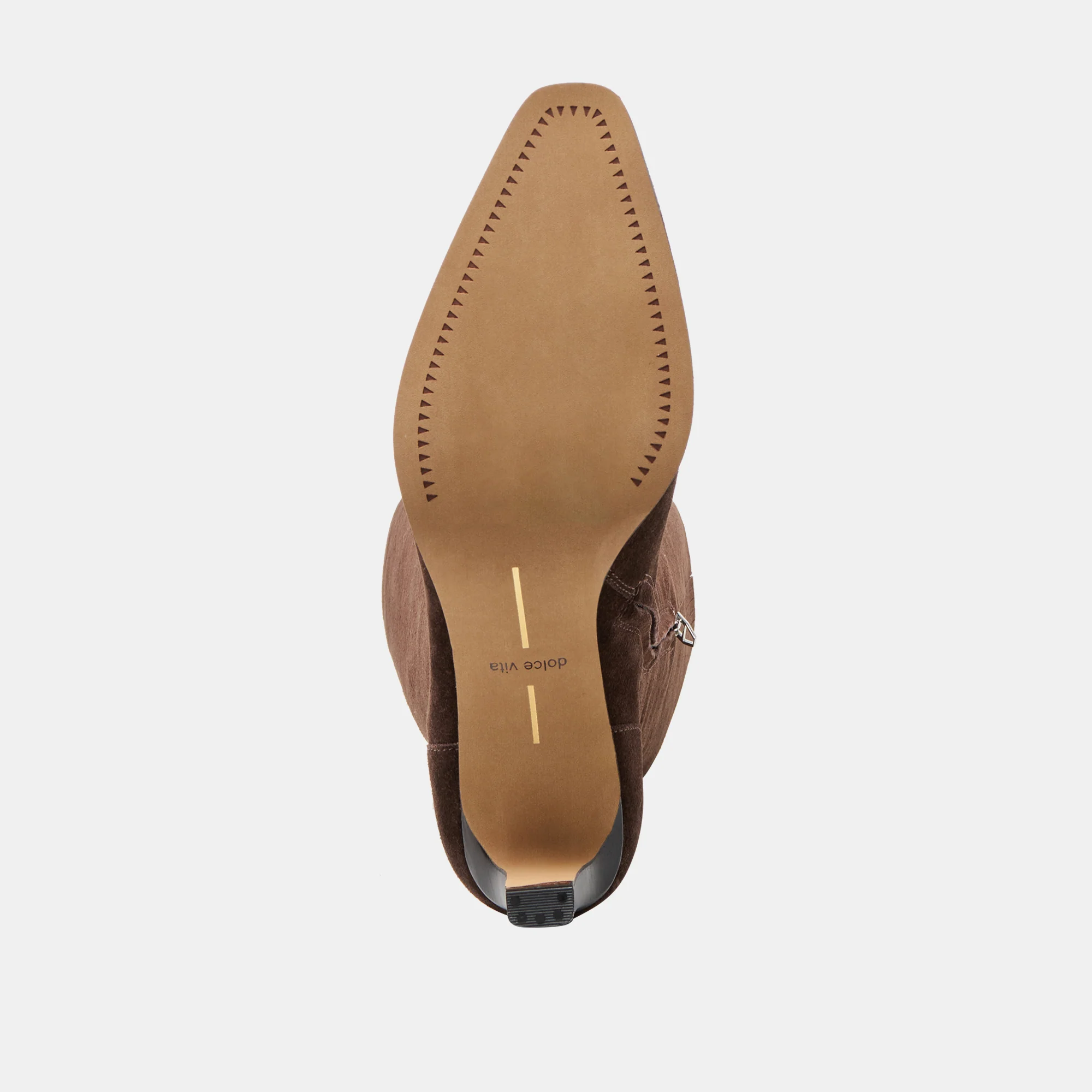 EMMI NARROW CALF BOOTS DK BROWN SUEDE - Image 9