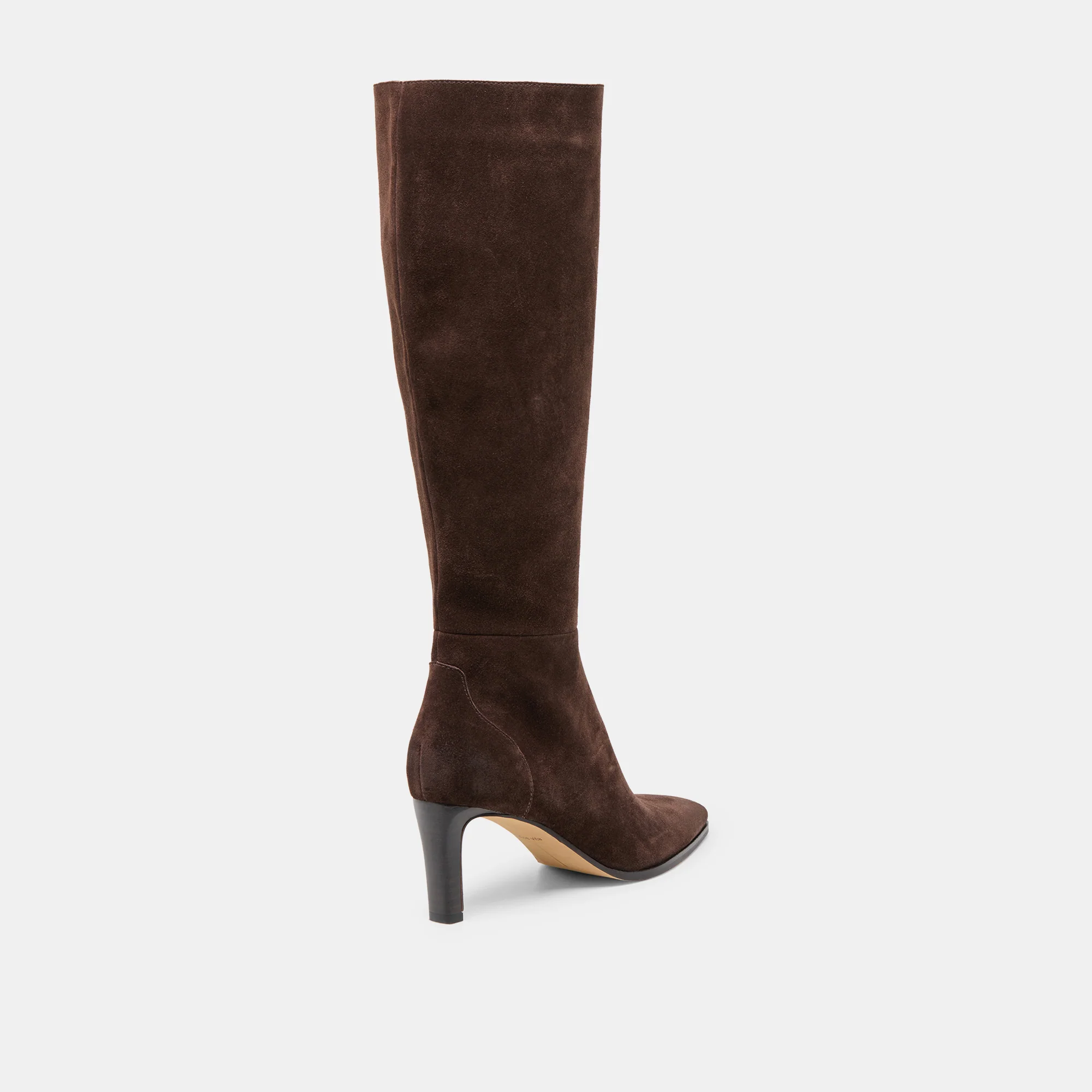 EMMI WIDE CALF BOOTS DK BROWN SUEDE - Image 3