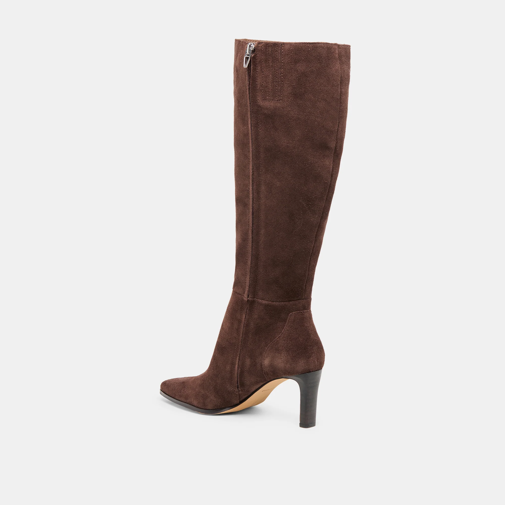 EMMI WIDE CALF BOOTS DK BROWN SUEDE - Image 5