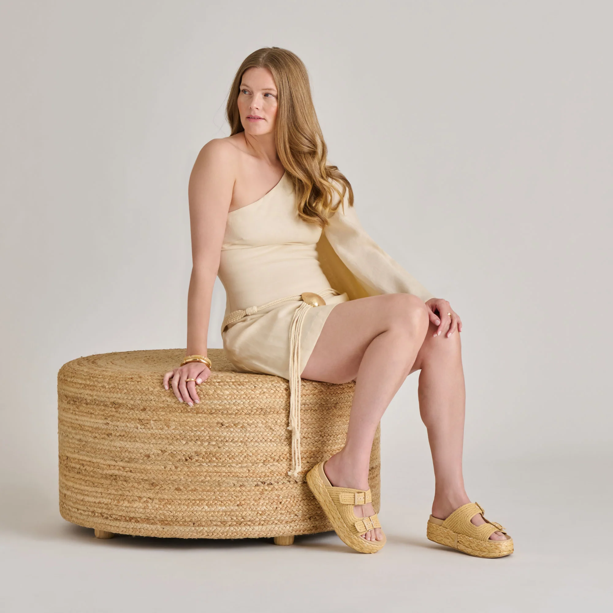 FALYN SANDALS LT NATURAL WOVEN RAFFIA - Image 6