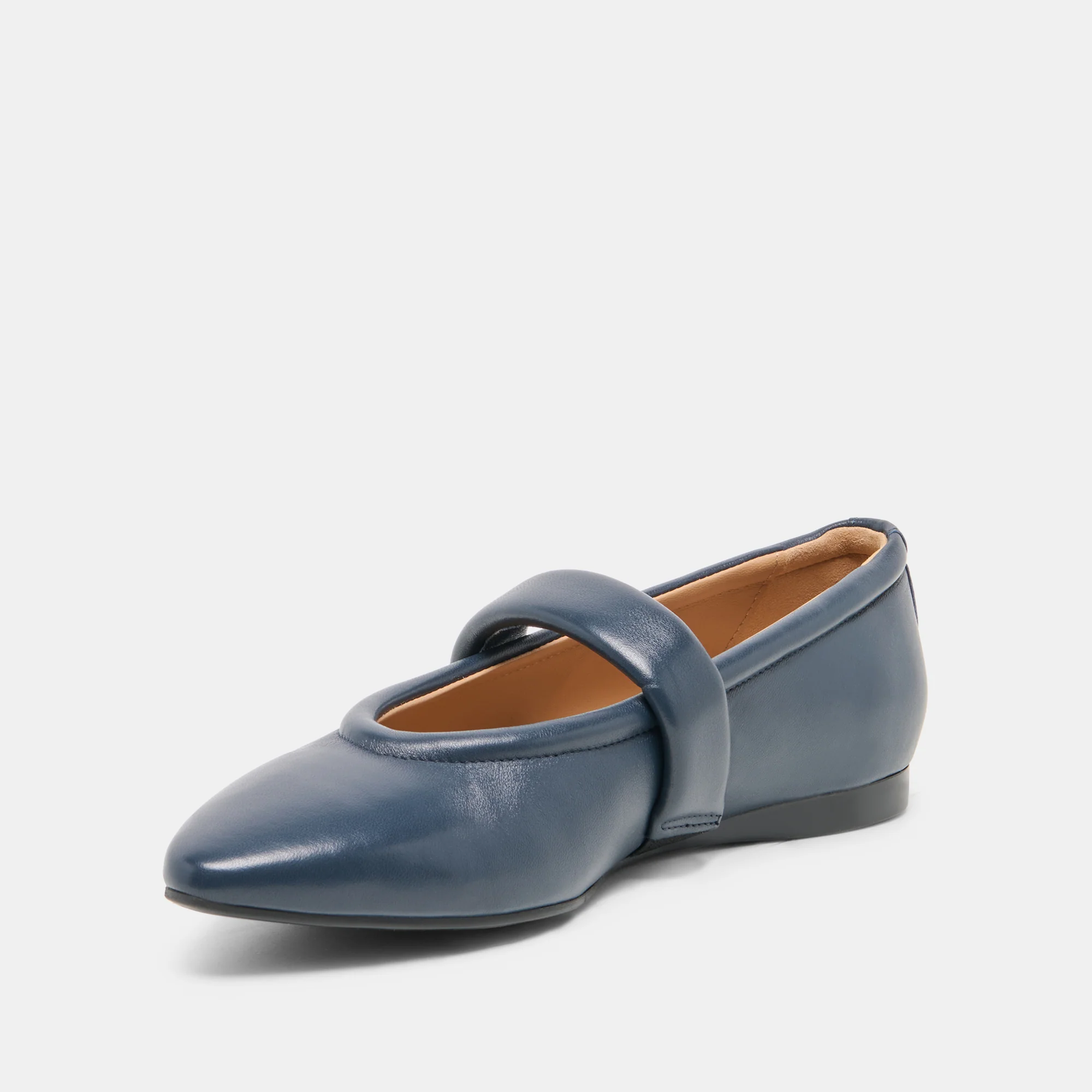 FERA BALLET FLATS NAVY LEATHER - Image 4