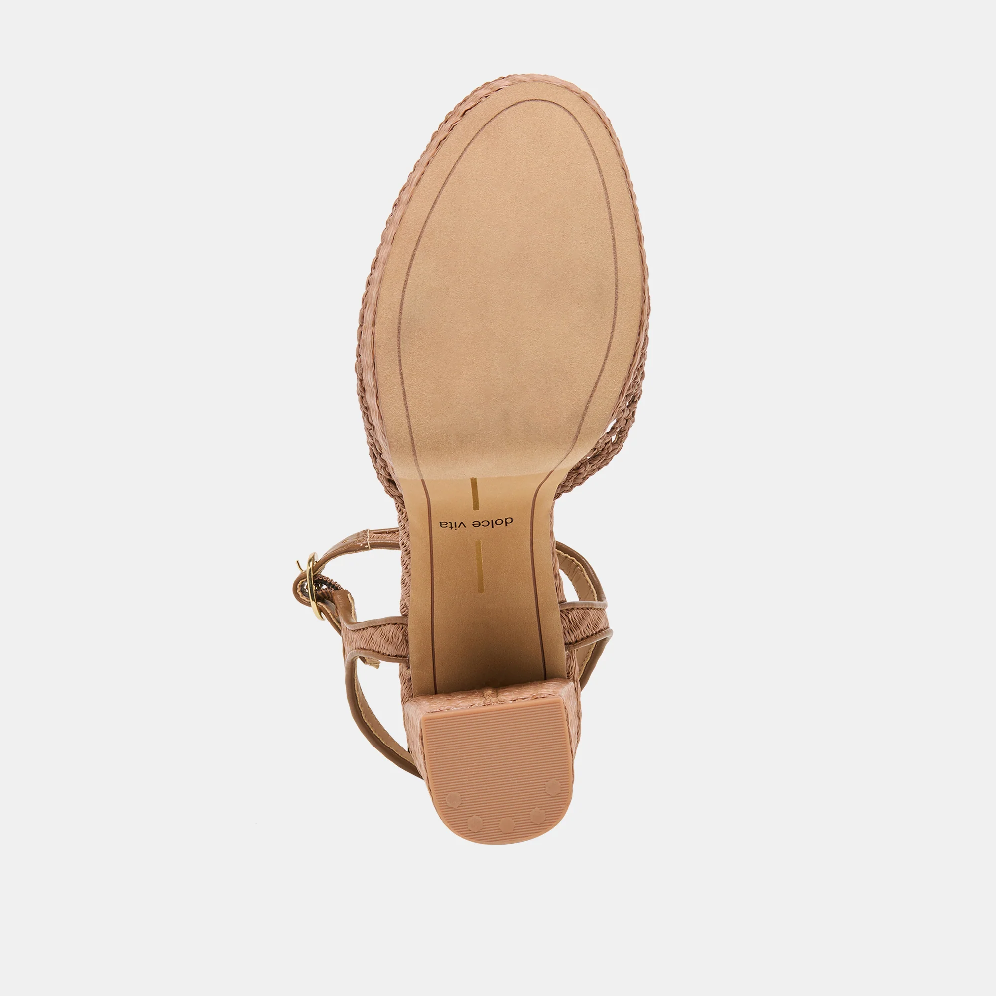 GERO HEELS MID BROWN WOVEN RAFFIA - Image 11