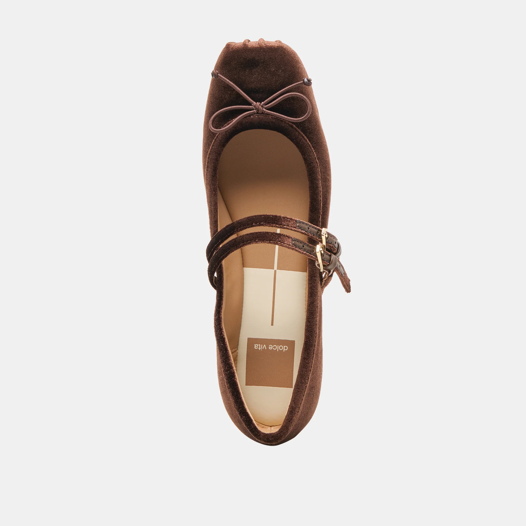 GIBSEN BALLET FLATS CHOCOLATE VELVET - Image 9