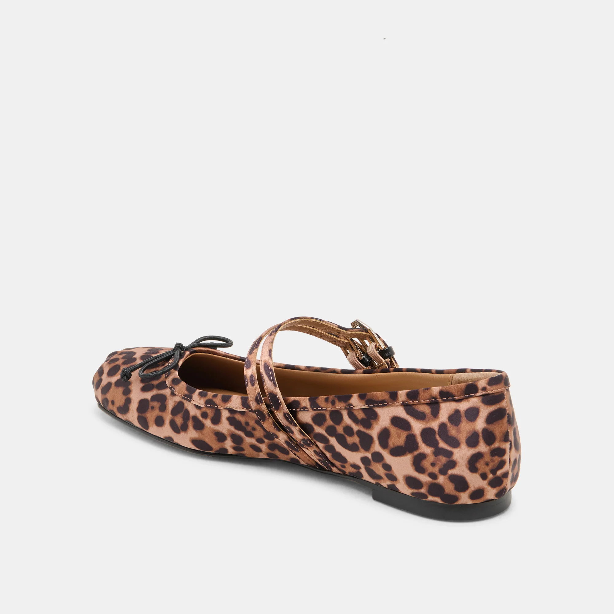 GIBSEN BALLET FLATS DK LEOPARD SATIN - Image 5