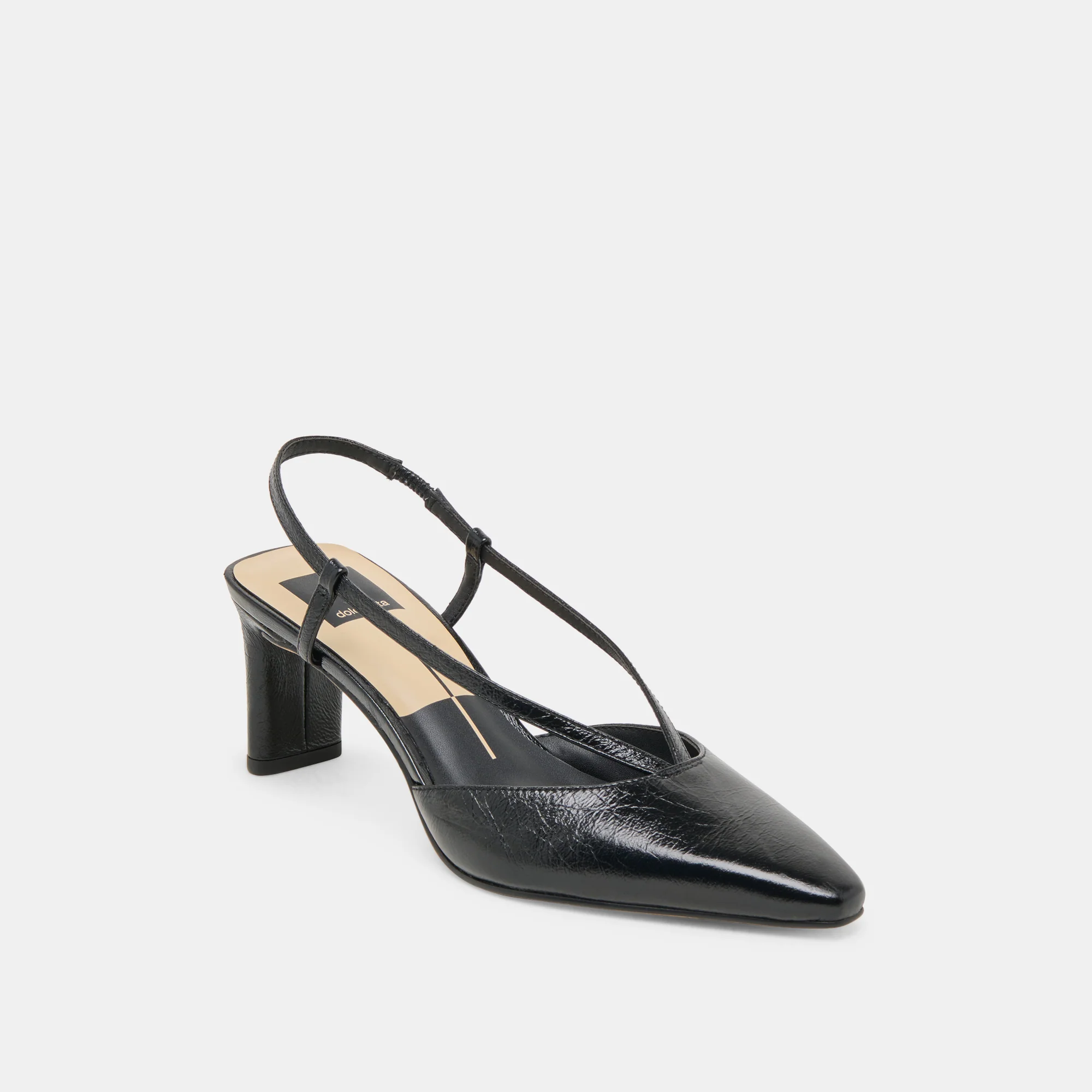 GINAY HEELS  BLACK LEATHER - Image 3