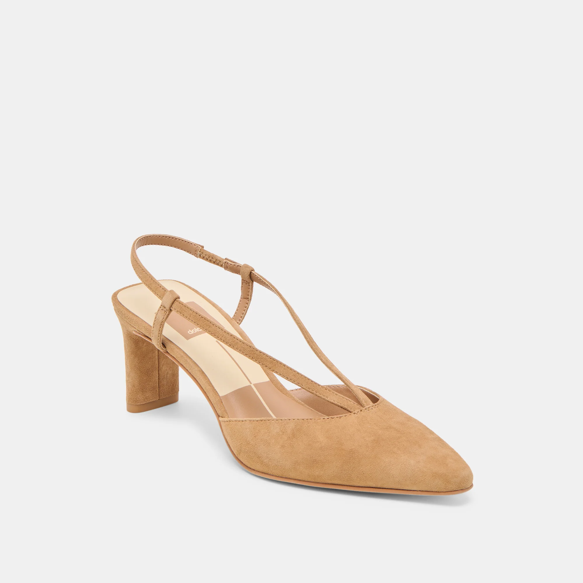 GINAY HEELS LT BROWN SUEDE - Image 2