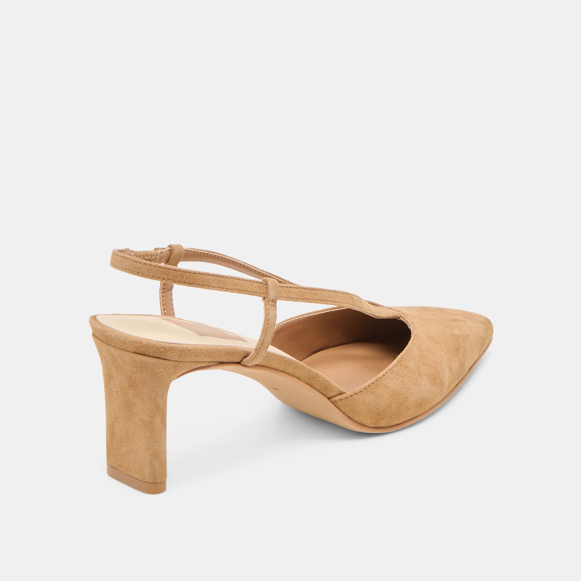 GINAY HEELS LT BROWN SUEDE - Image 3