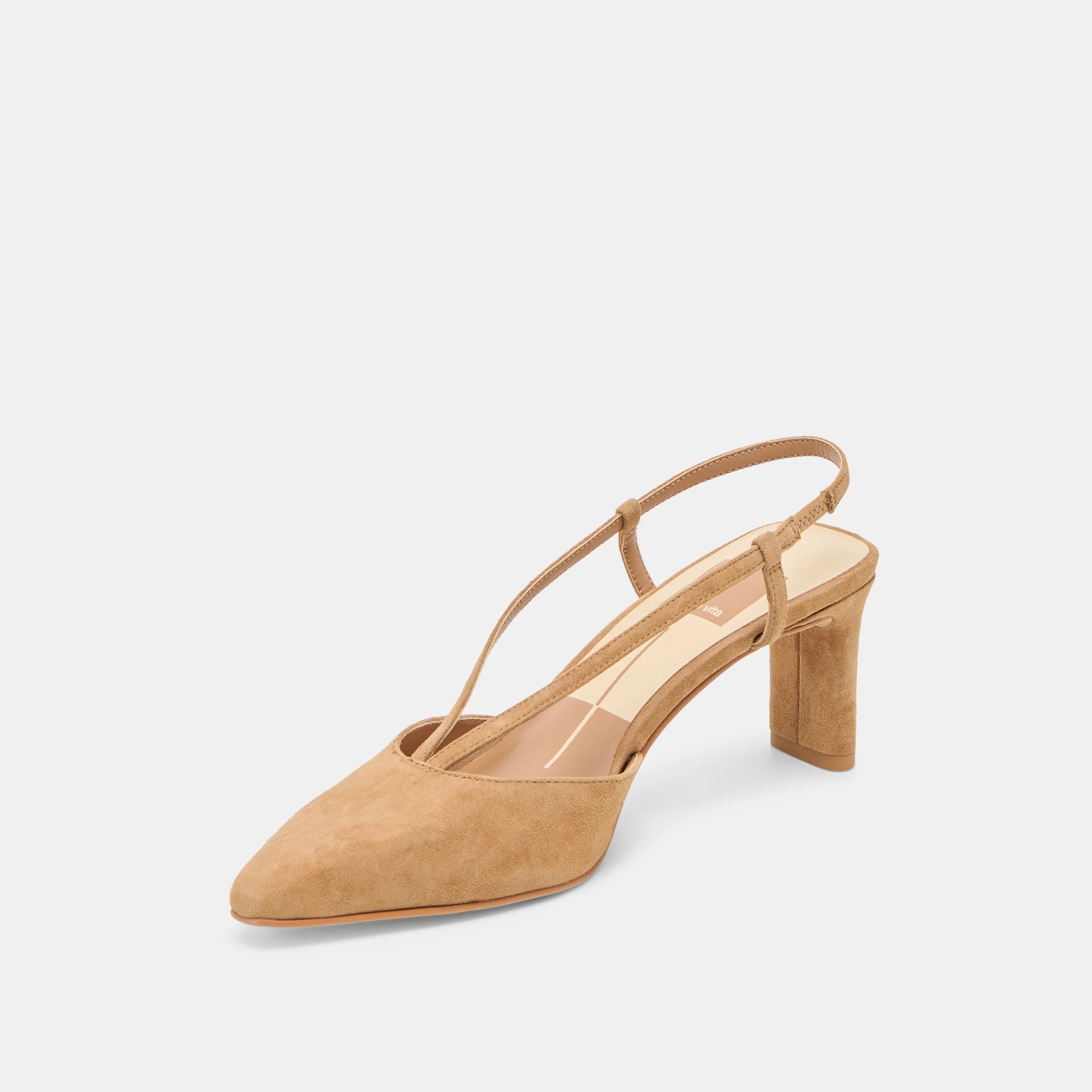 GINAY HEELS LT BROWN SUEDE - Image 4