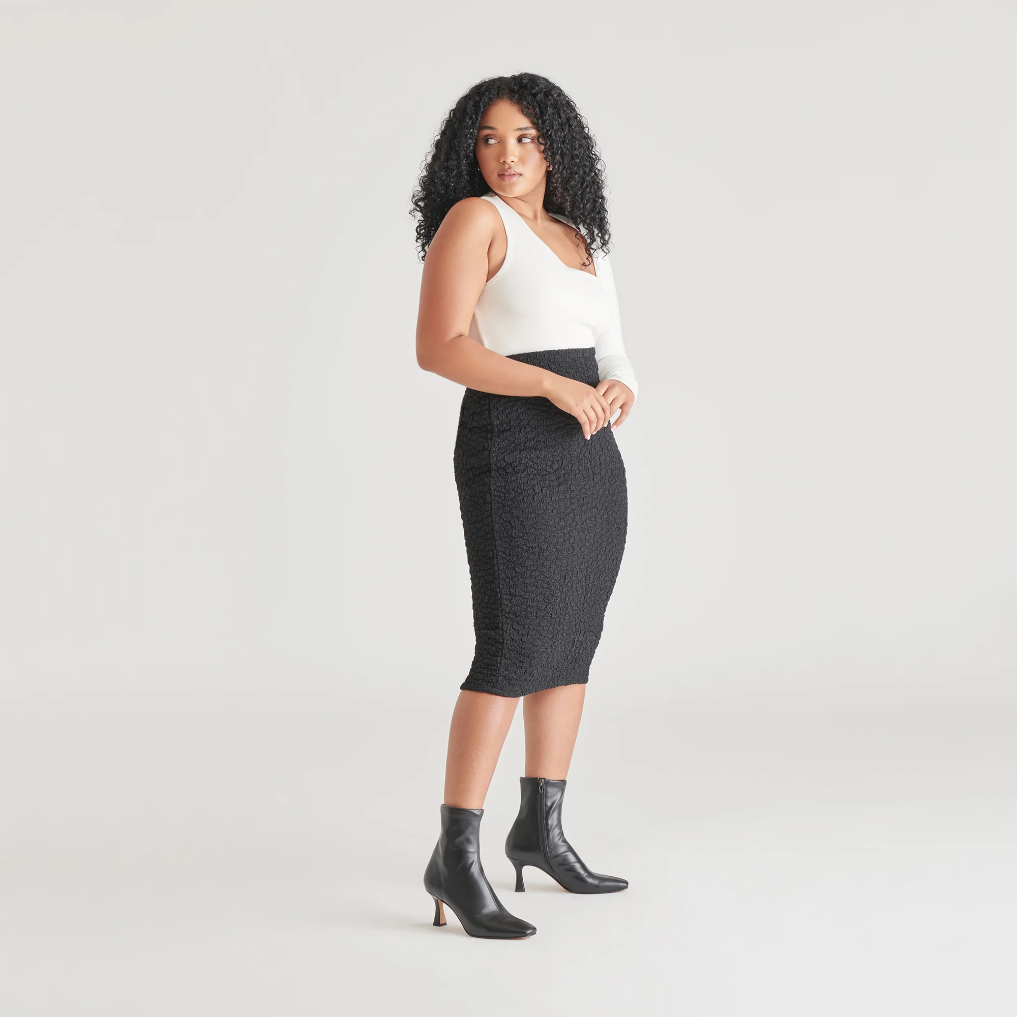 GLAMOR WIDE CALF BOOTS BLACK STELLA - Image 4