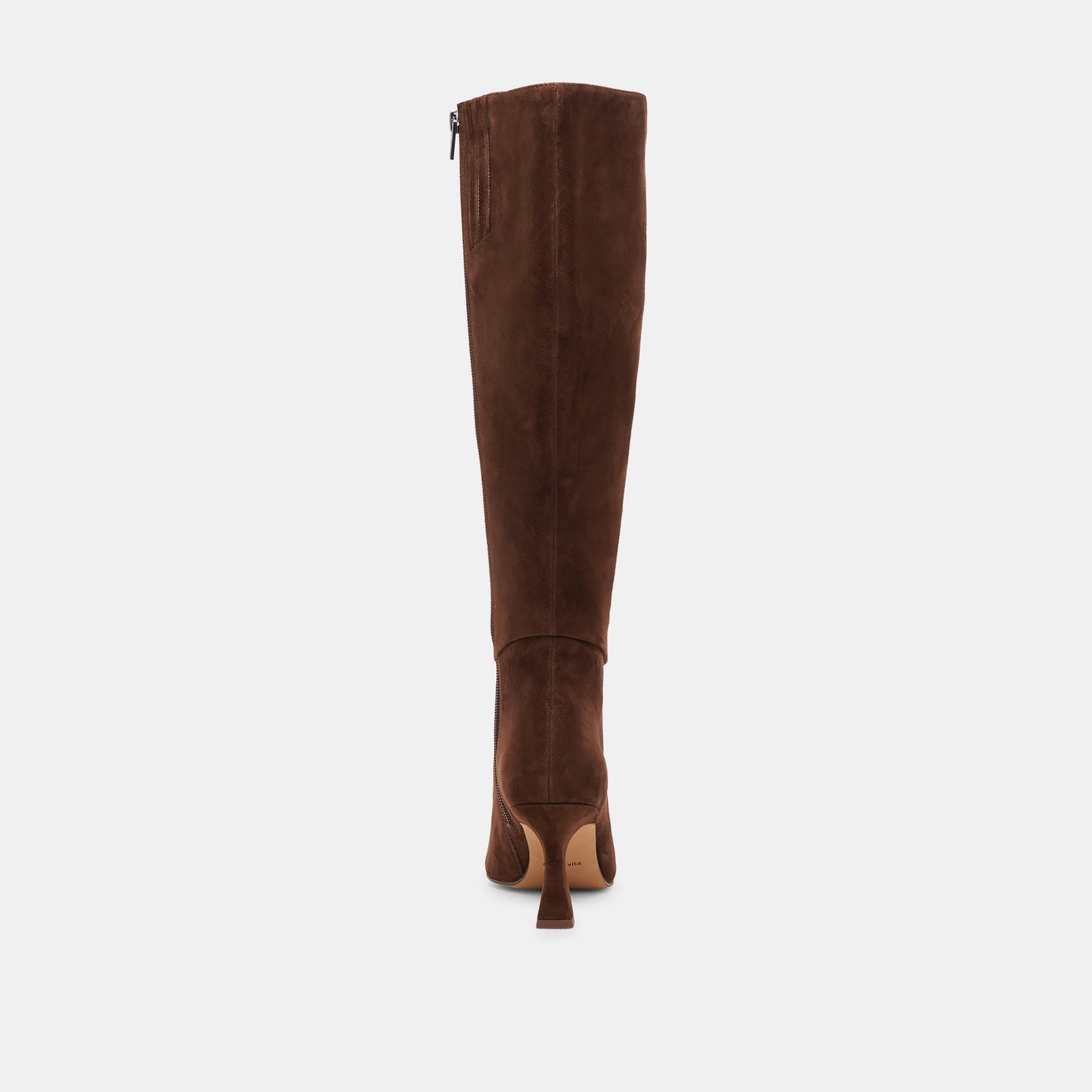 GYRA WIDE CALF BOOTS DK BROWN SUEDE - Image 12