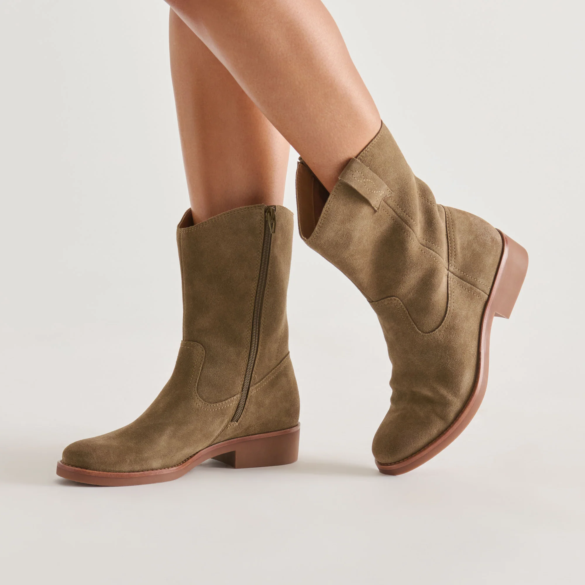 HALINE H2O BOOTS OLIVE SUEDE - Image 2