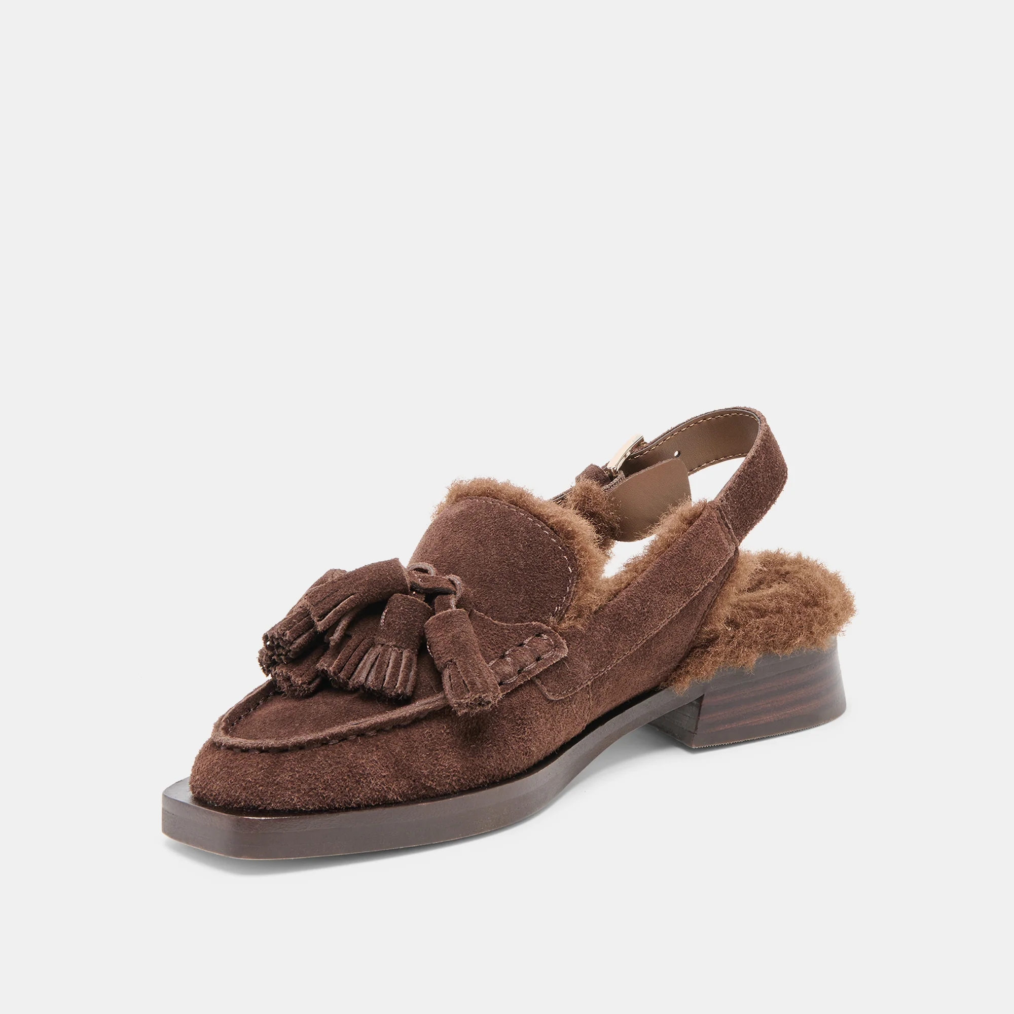 HAMLIT PLUSH LOAFERS DK BROWN SUEDE - Image 6