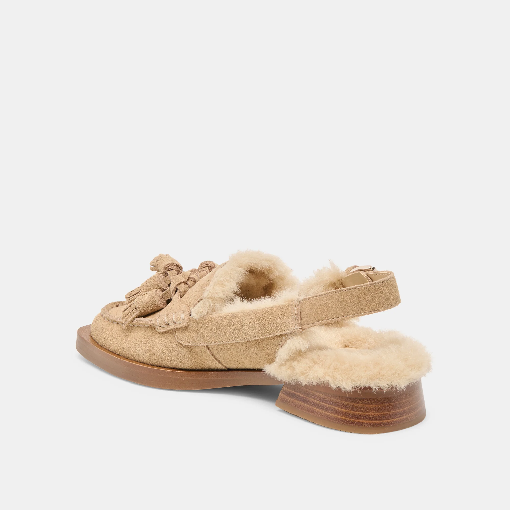 HAMLIT PLUSH LOAFERS DK TAUPE SUEDE - Image 5
