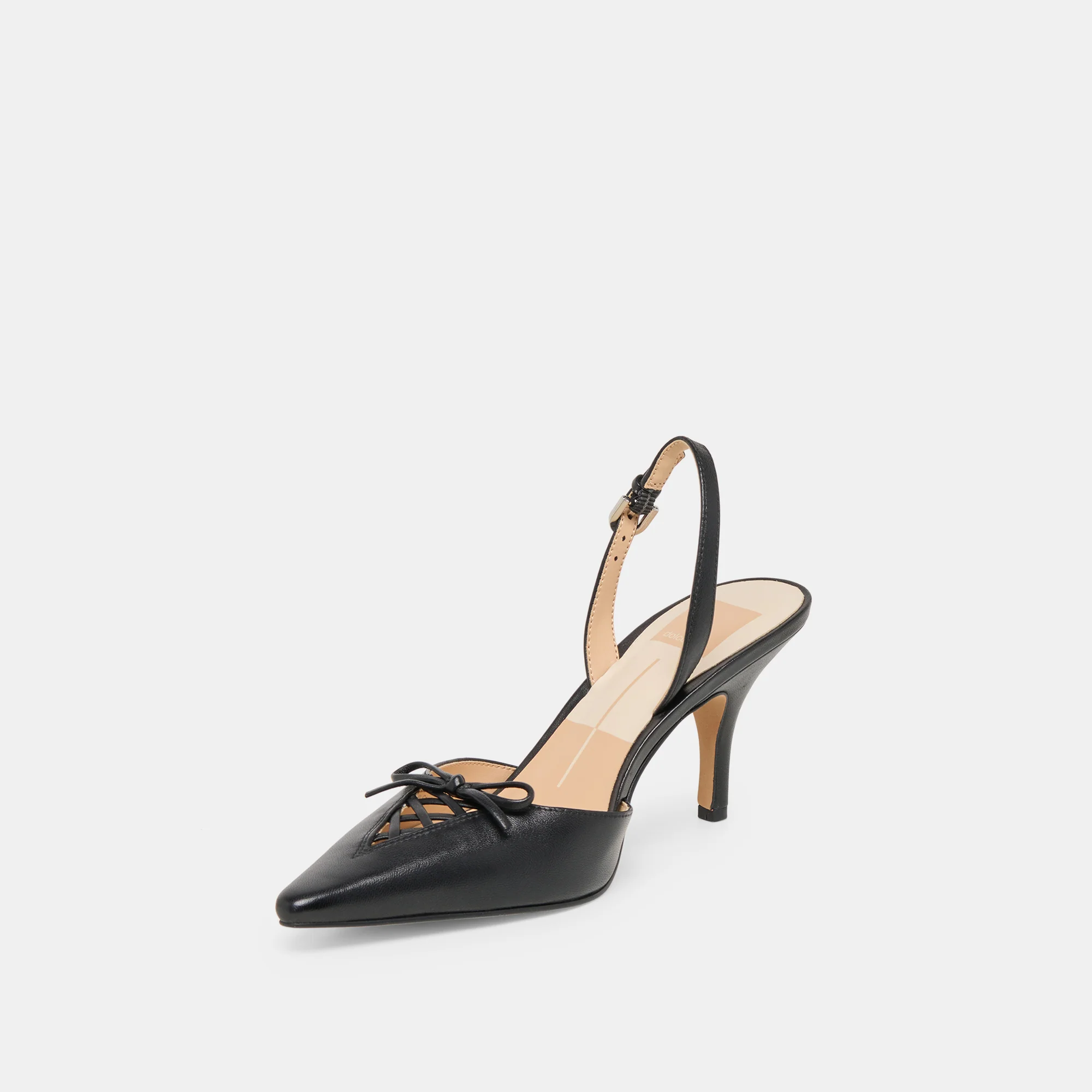 HAMYA HEELS BLACK LEATHER - Image 4