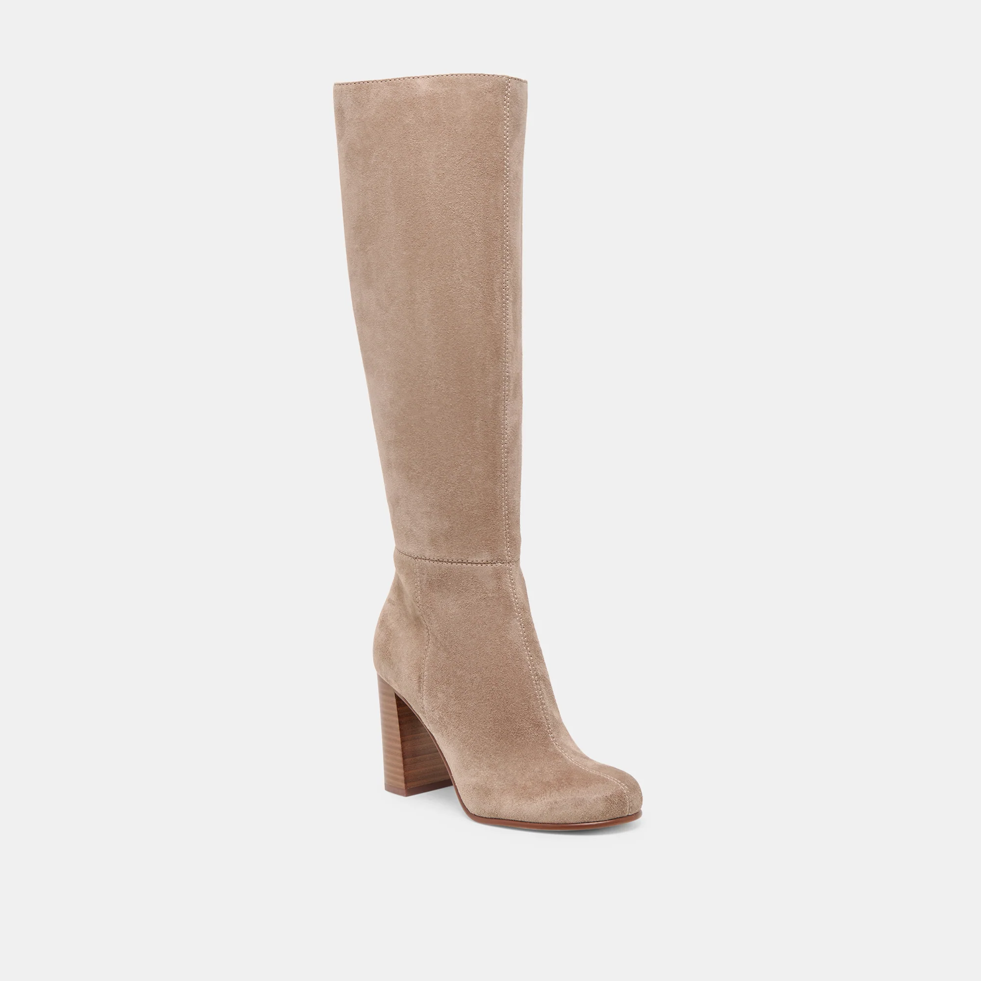 HUDSIN WIDE CALF BOOTS BARLEY SUEDE - Image 2