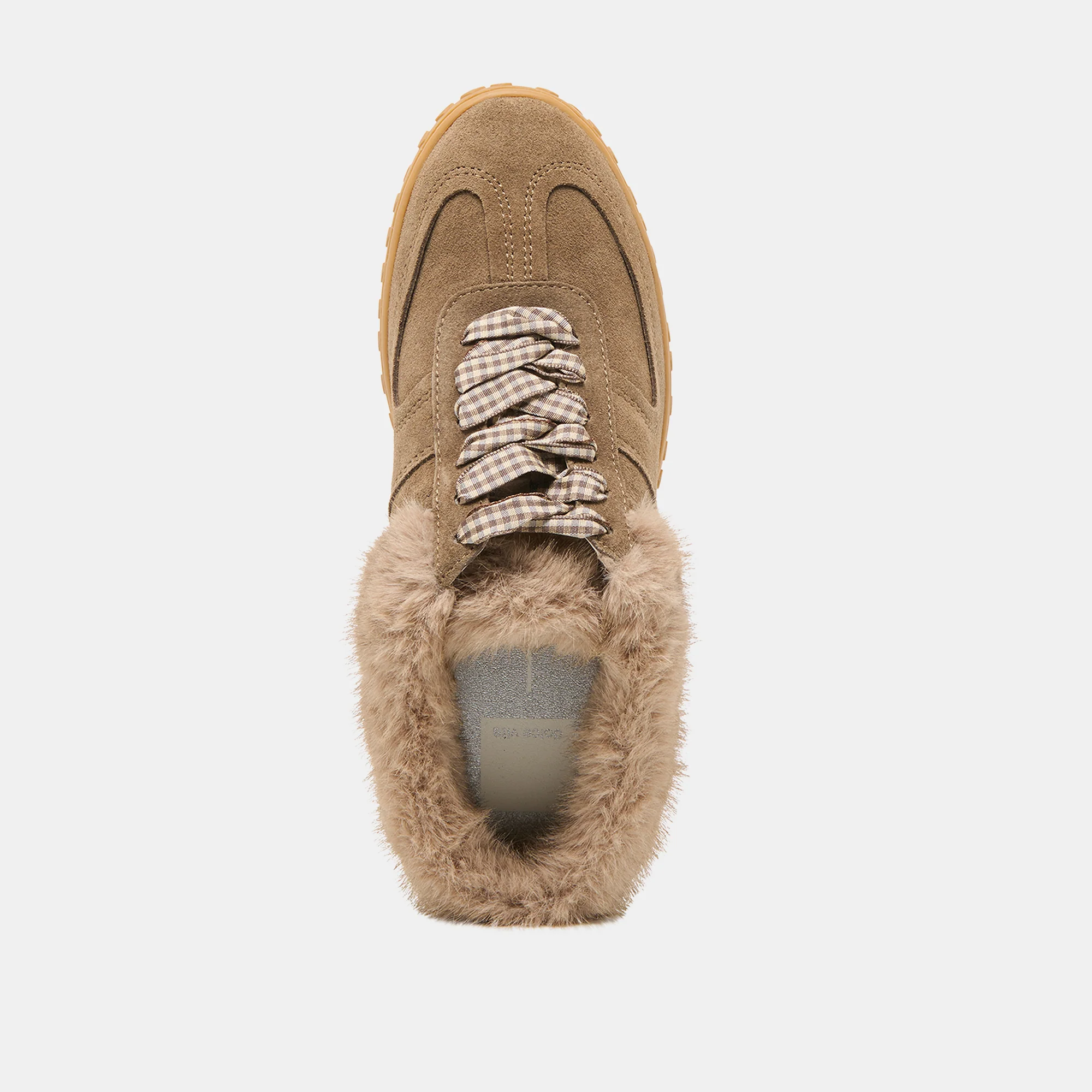 IZZEY PLUSH SNEAKERS OLIVE SUEDE - Image 11