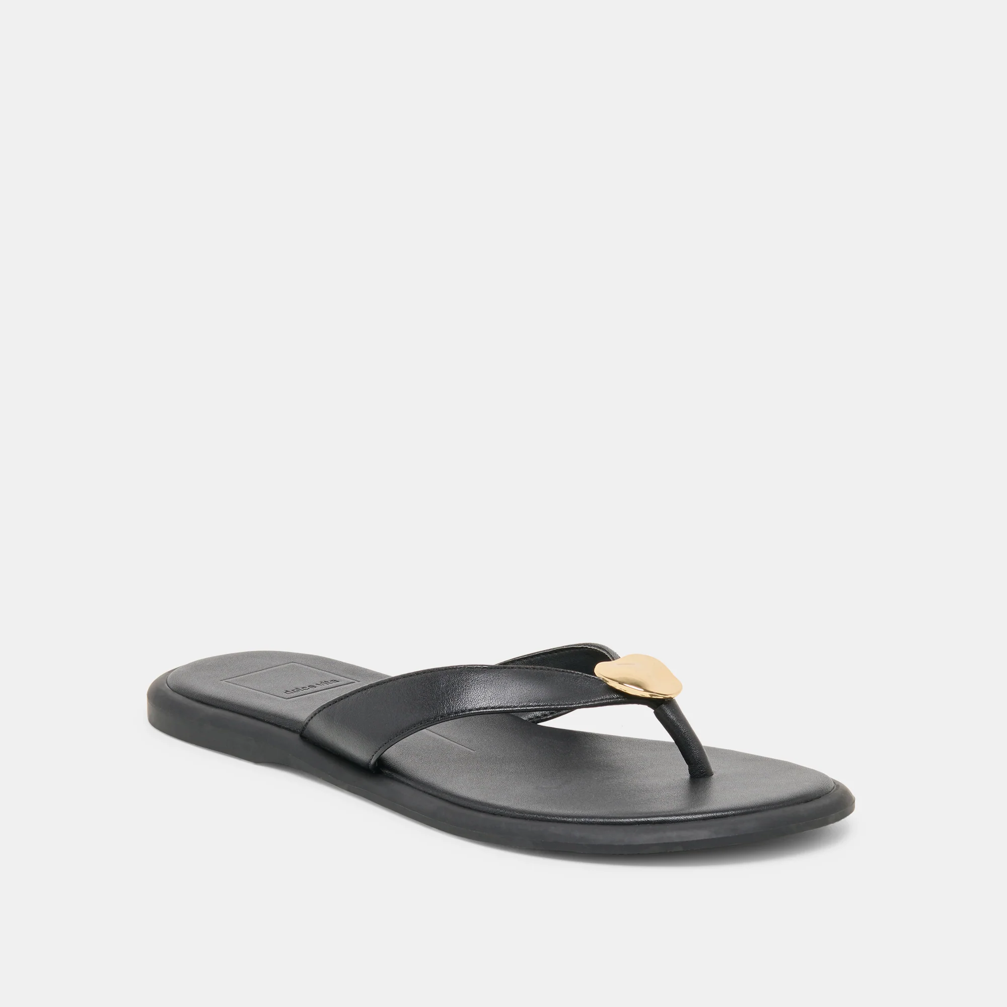 JAINA SANDALS BLACK LEATHER - Image 3