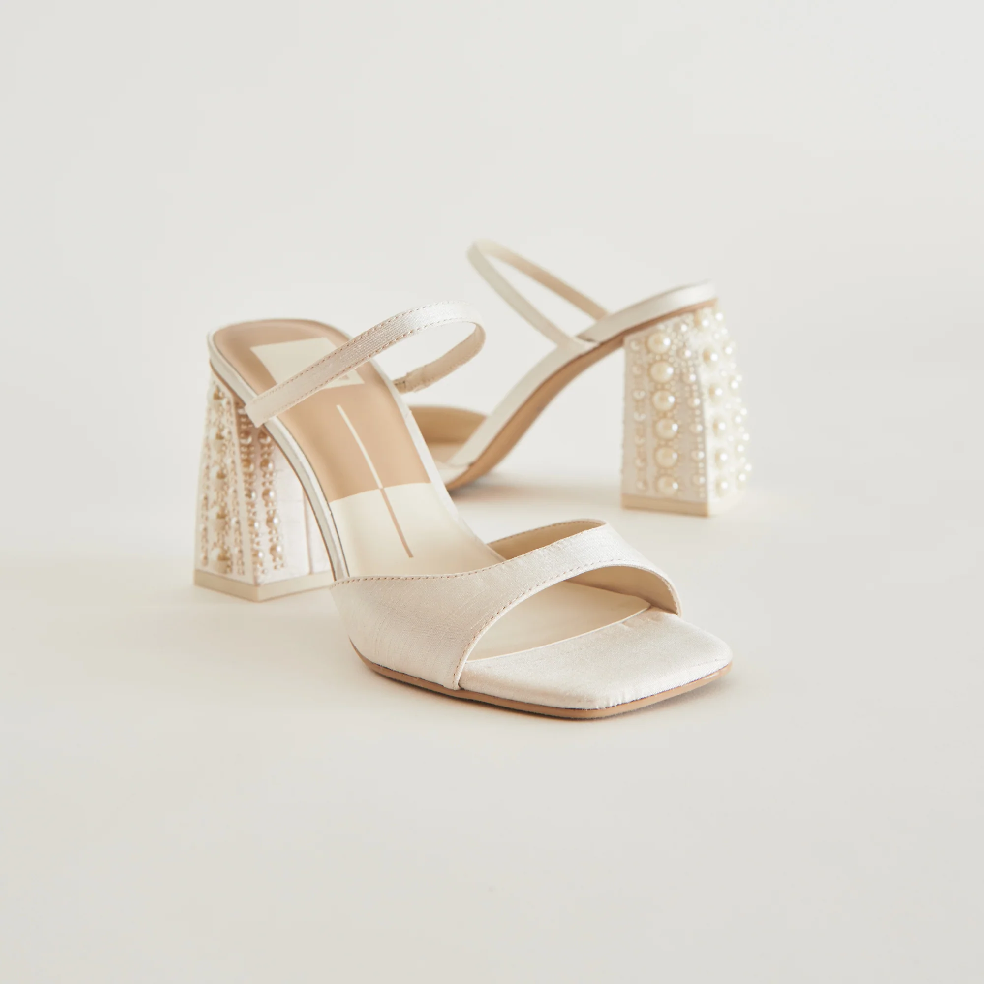 JEMMY PEARL HEELS VANILLA SILK - Image 3