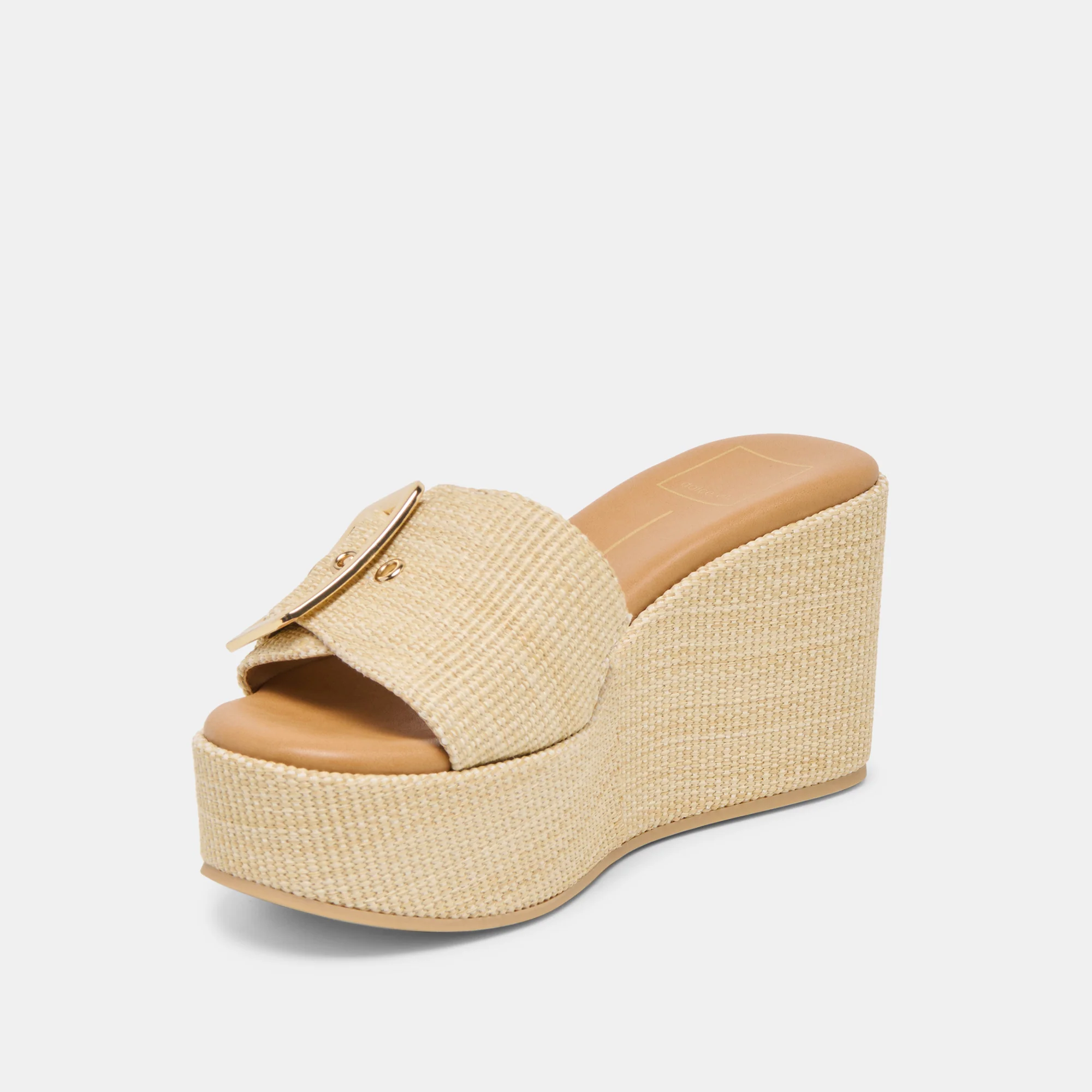 JILIAN WIDE WEDGES LT NATURAL RAFFIA - Image 8