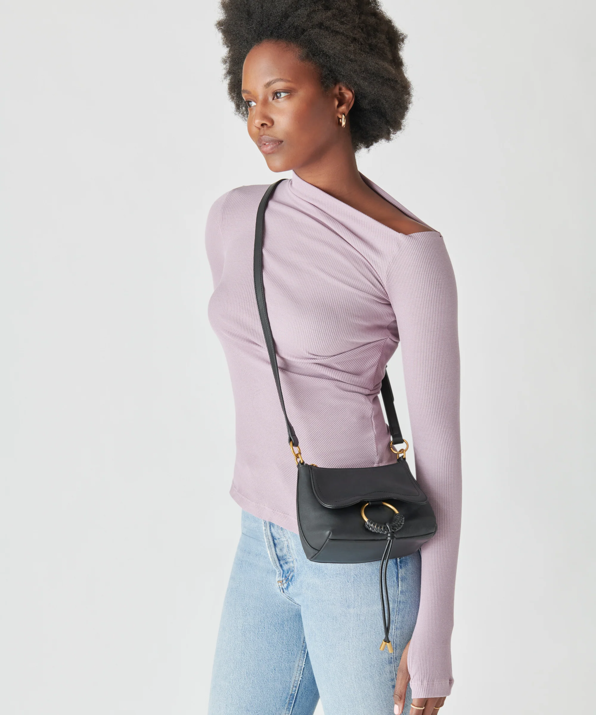 JOLENE CROSSBODY BLACK LEATHER - Image 6