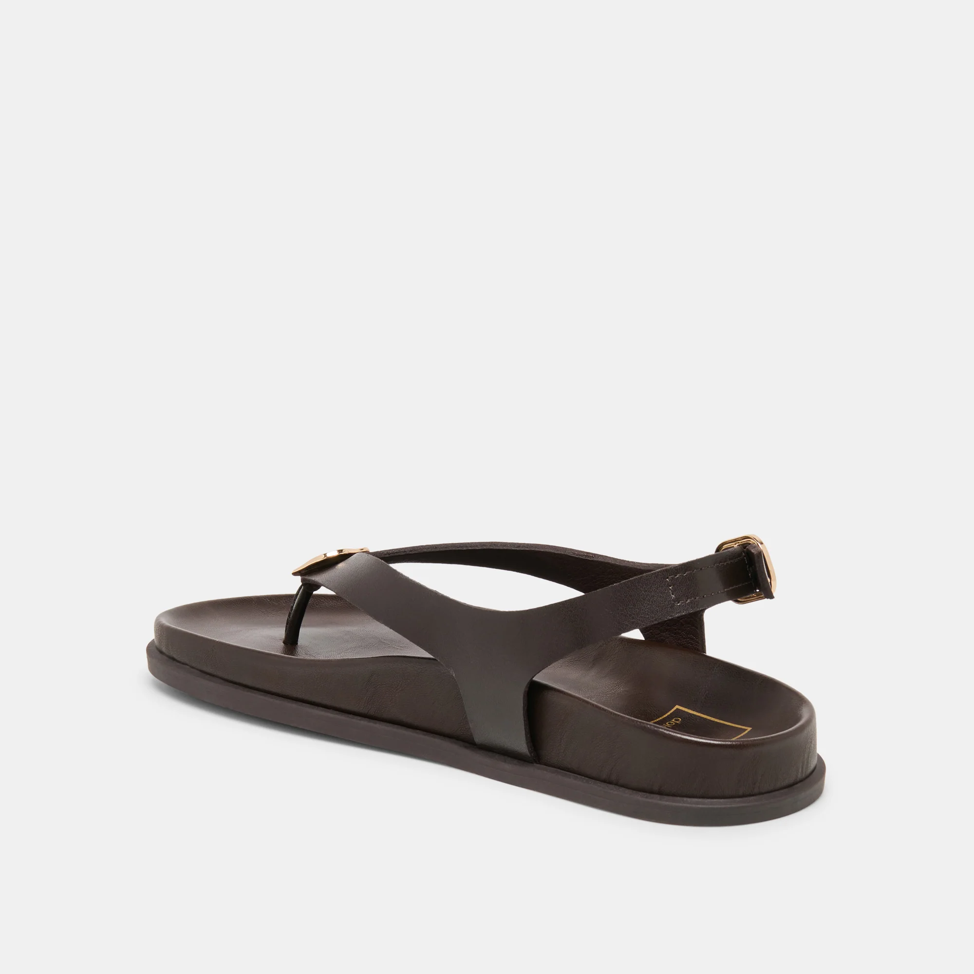 JONY SANDALS DK BROWN LEATHER - Image 6