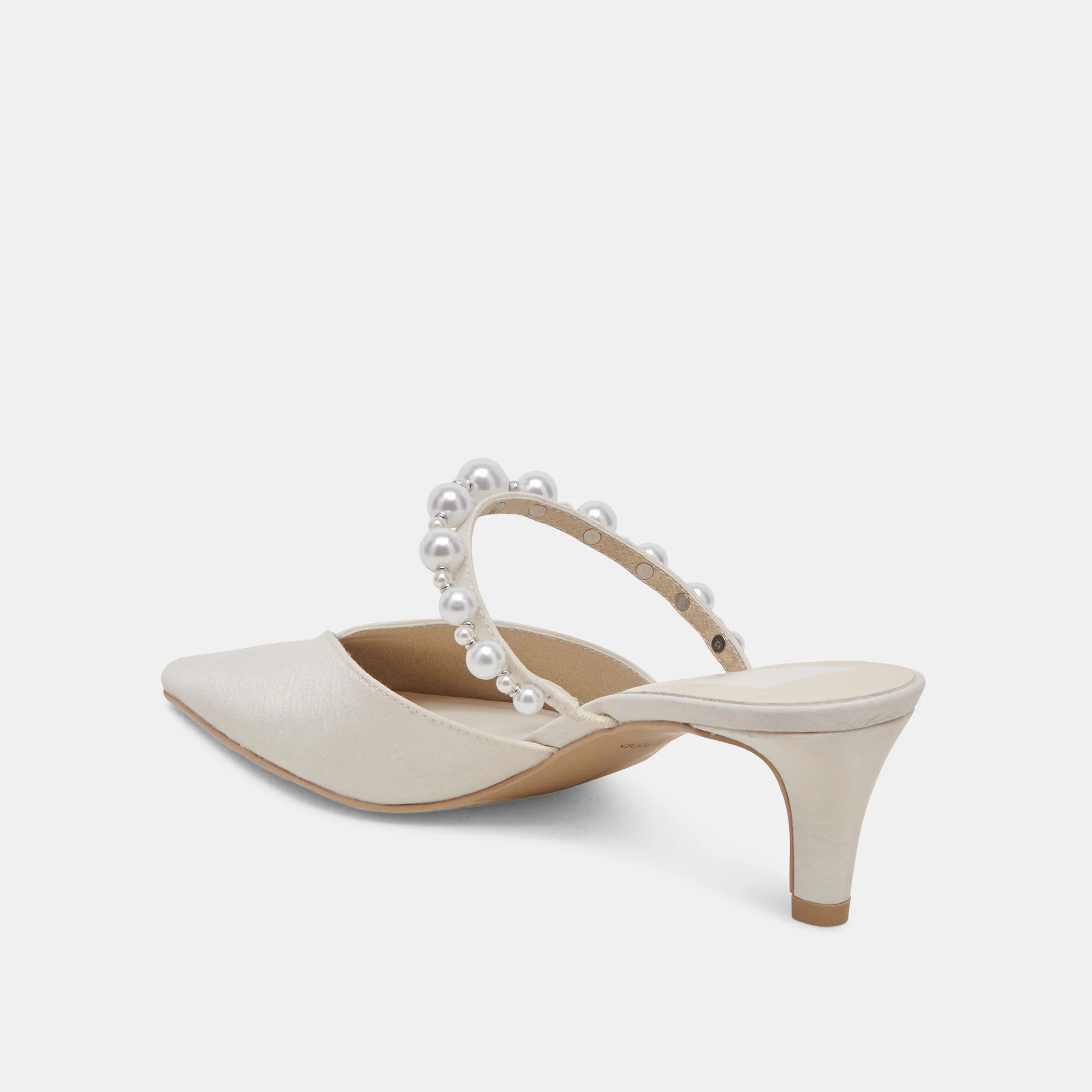 KANIKA PEARL MID HEELS VANILLA PEARLS - Image 11