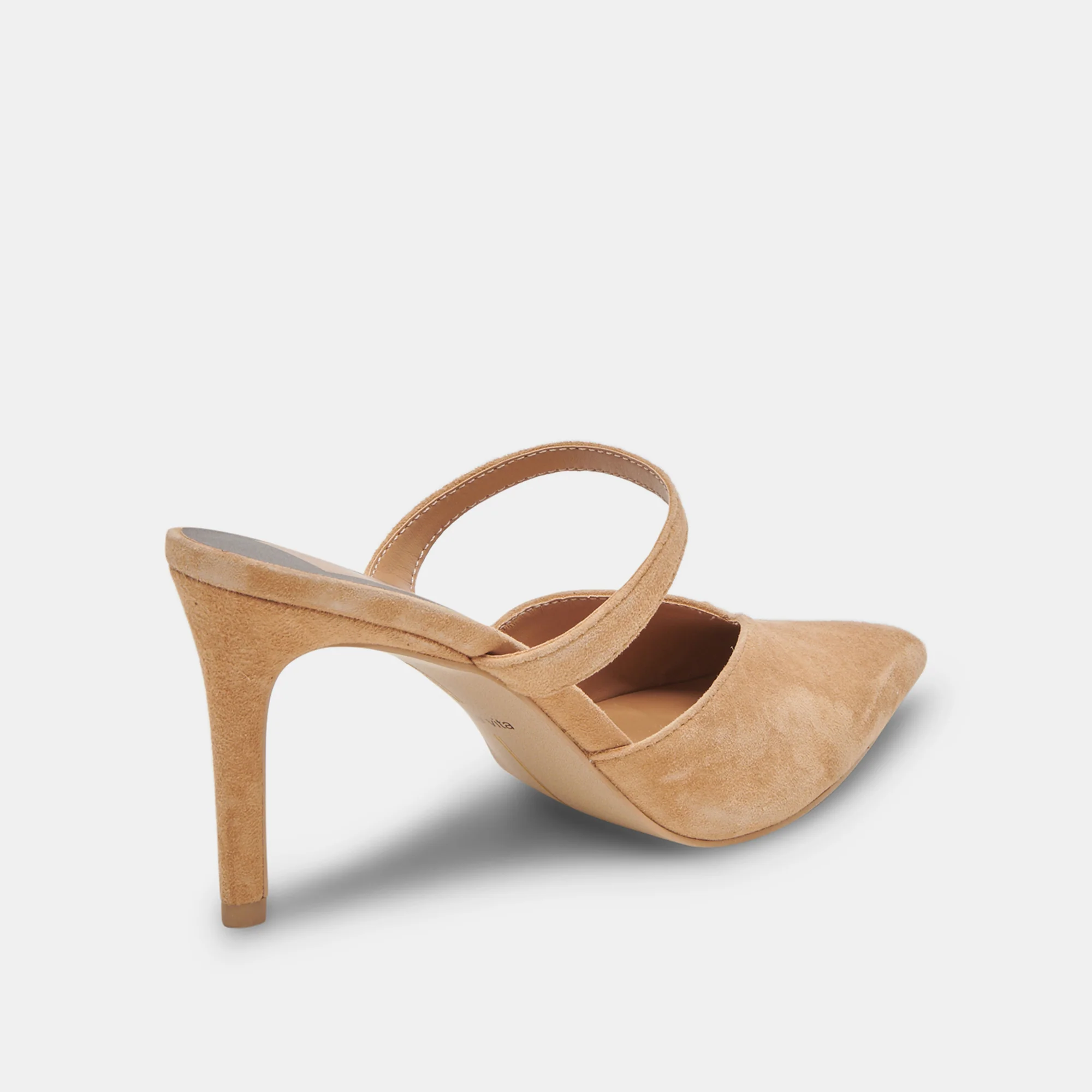 KANIKA WIDE HEELS TAN SUEDE - Image 3
