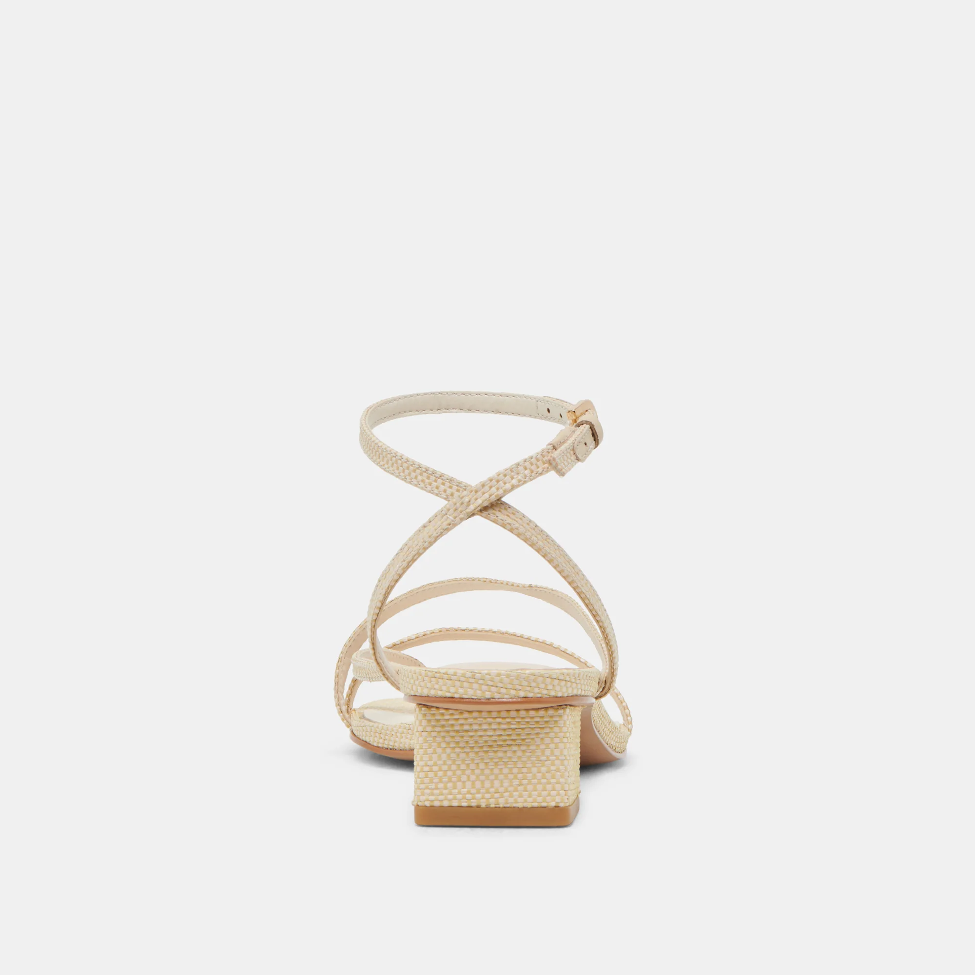 KARLOS WIDE SANDALS NATURAL WOVEN RAFFIA - Image 7