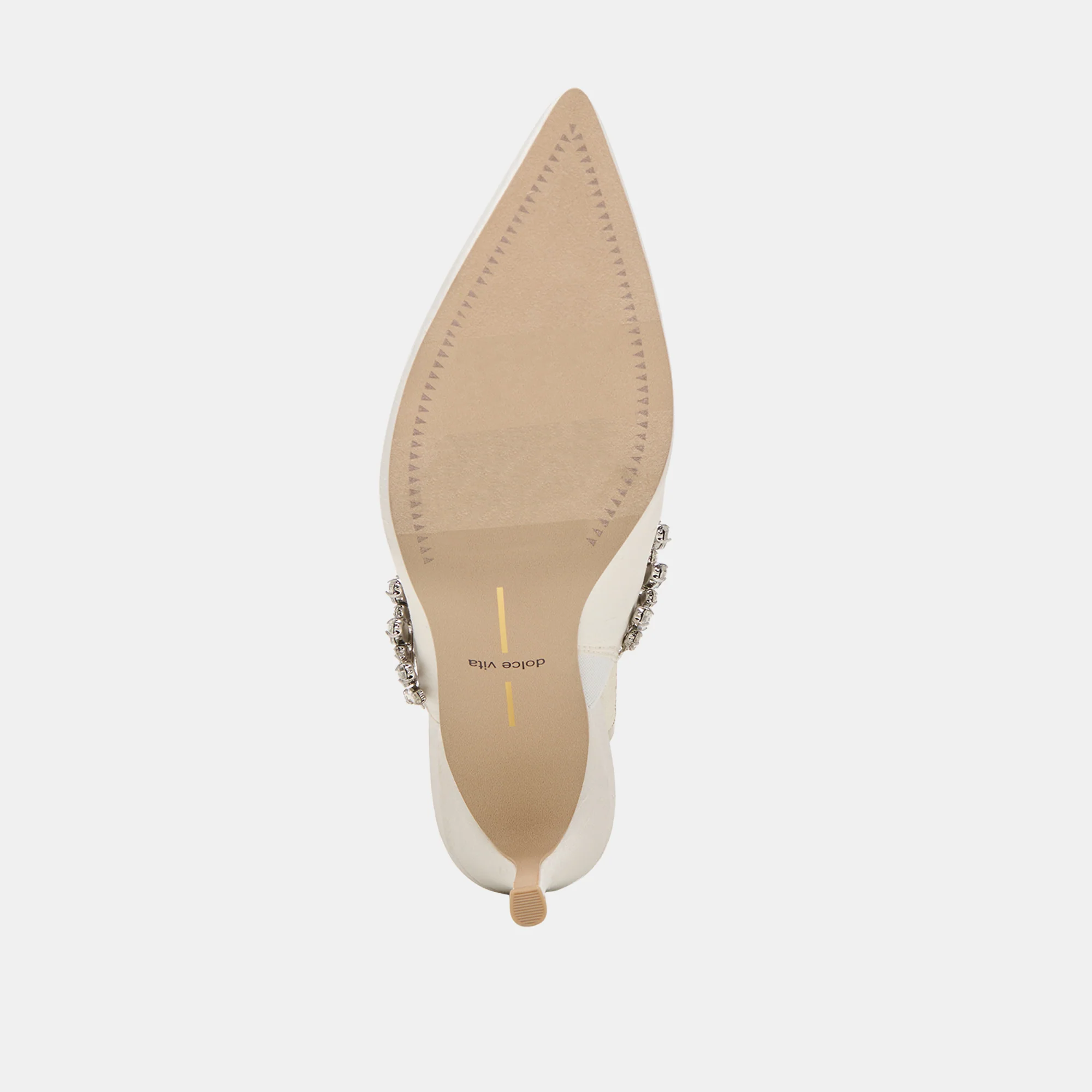 KELI CRYSTAL HEELS WHITE SATIN - Image 12