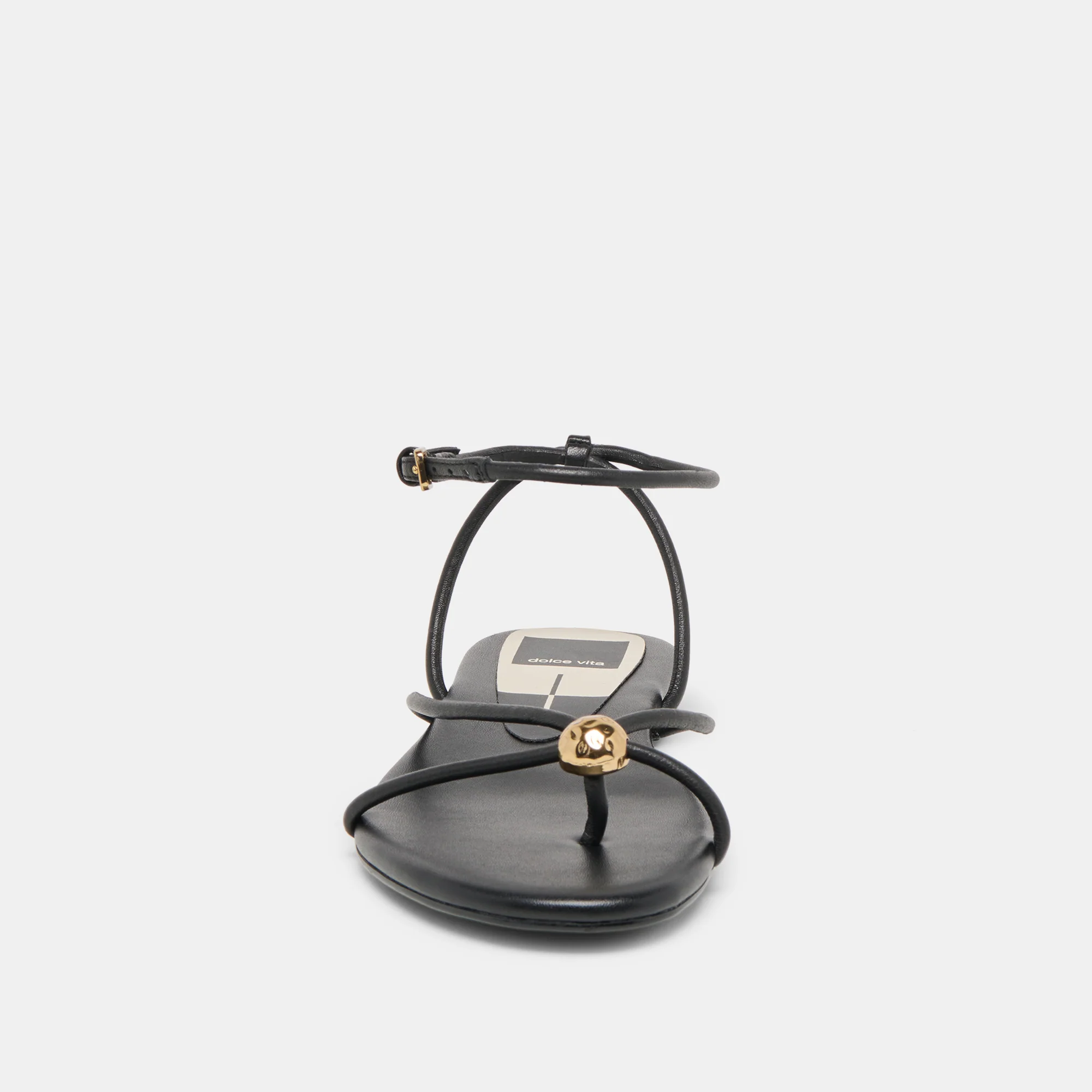 KENLEY SANDALS BLACK LEATHER - Image 6