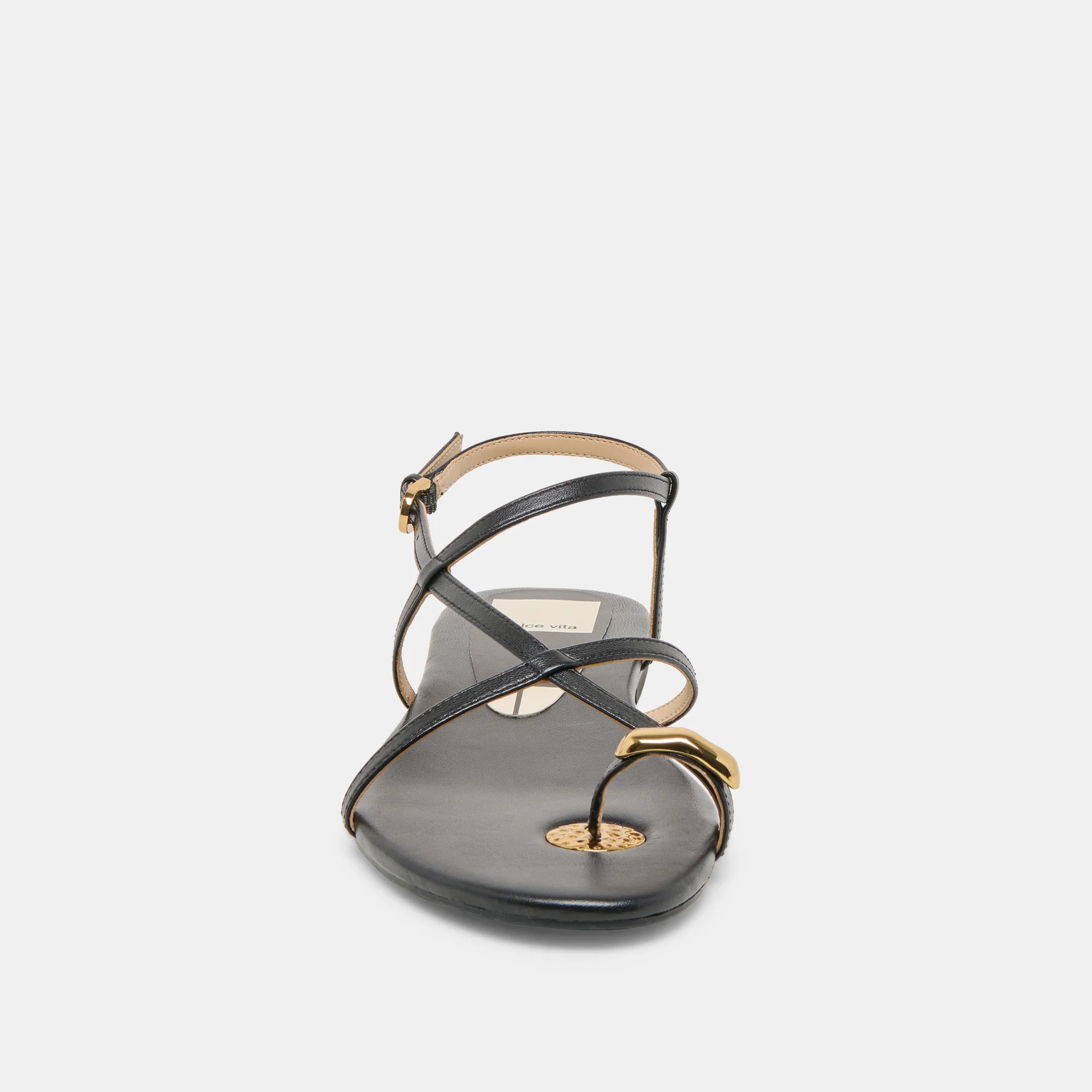 KESHA SANDALS BLACK LEATHER - Image 6