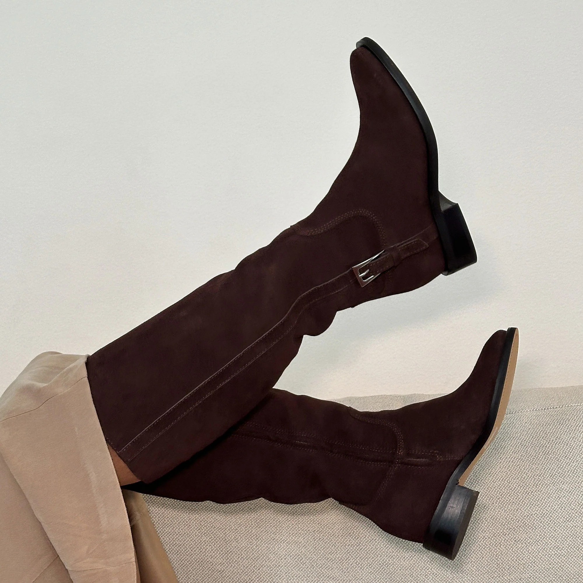 KILIAN H2O WIDE CALF BOOTS MAHOGANY SUEDE - Image 2