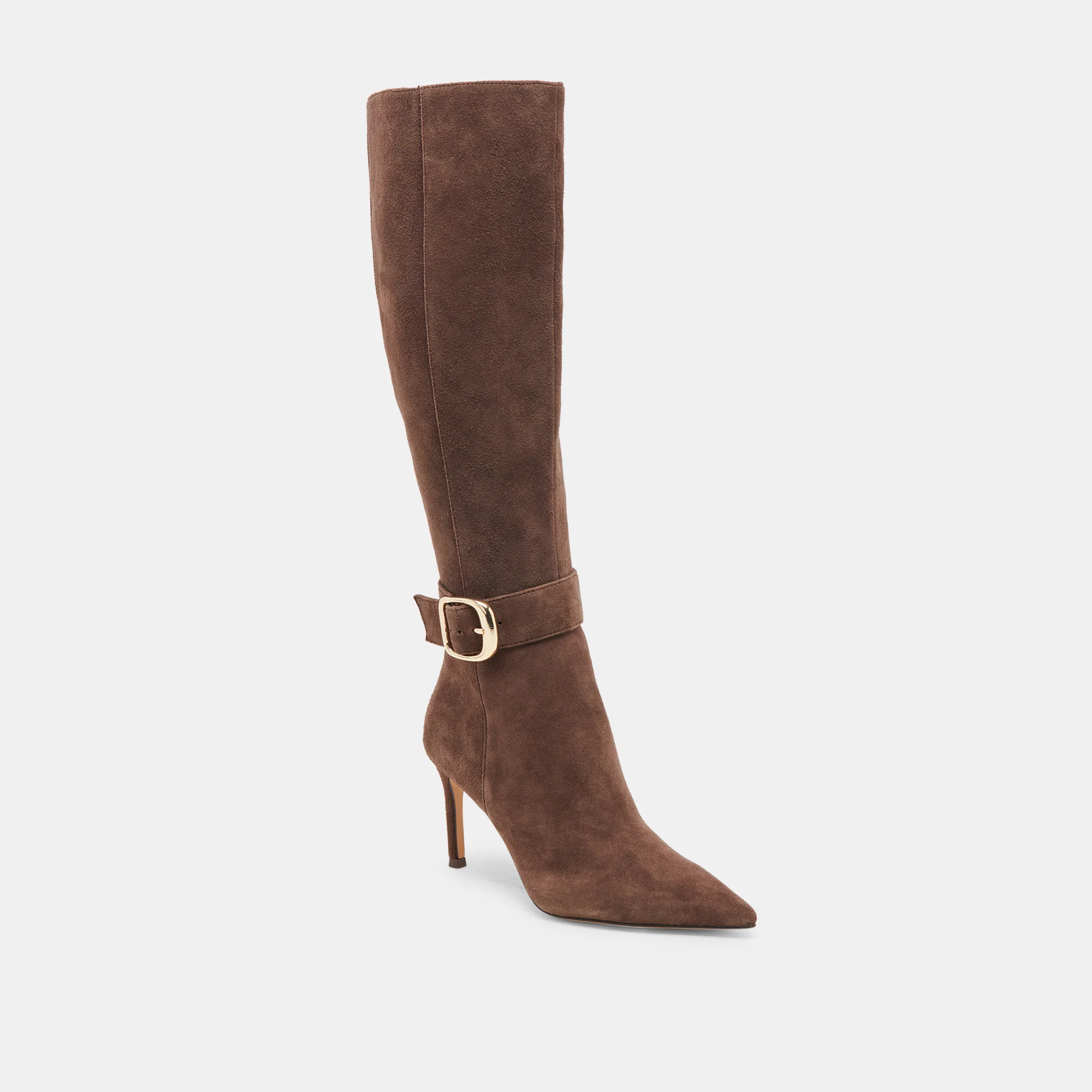 KINZY BOOTS DK BROWN SUEDE - Image 3