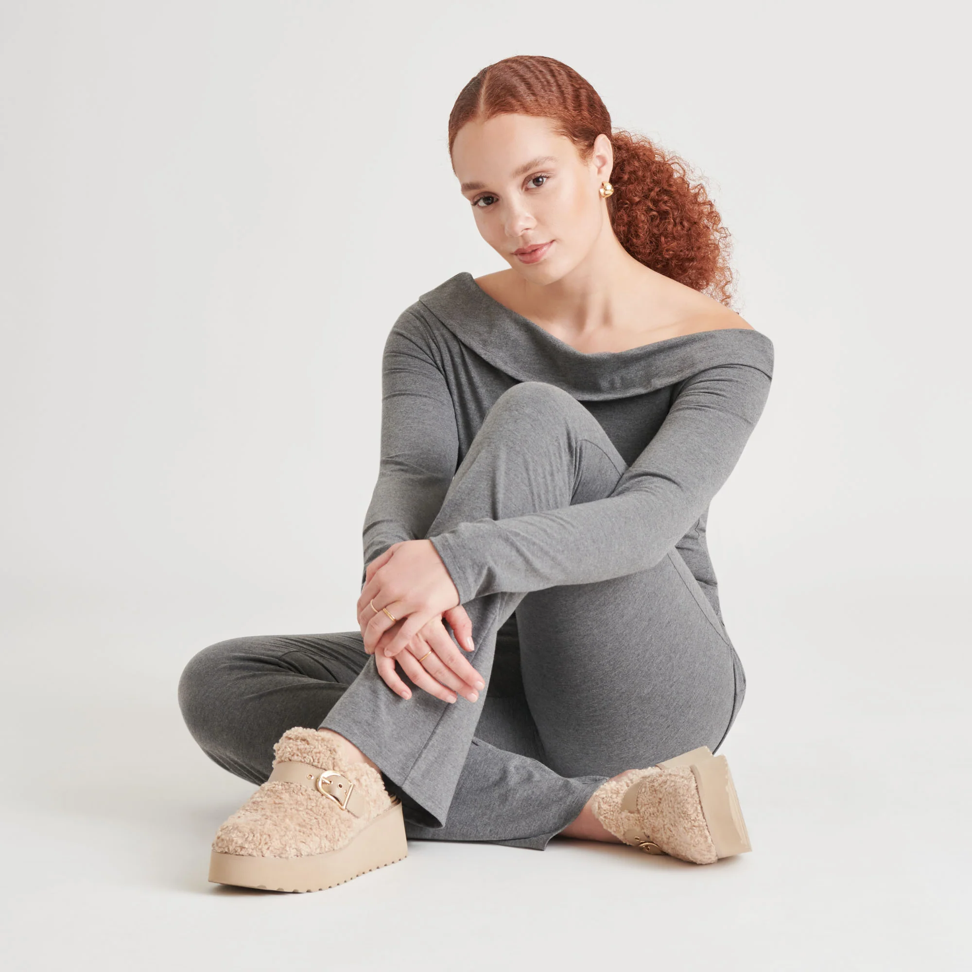 LELANI PLUSH FLATS NATURAL PLUSH - Image 2