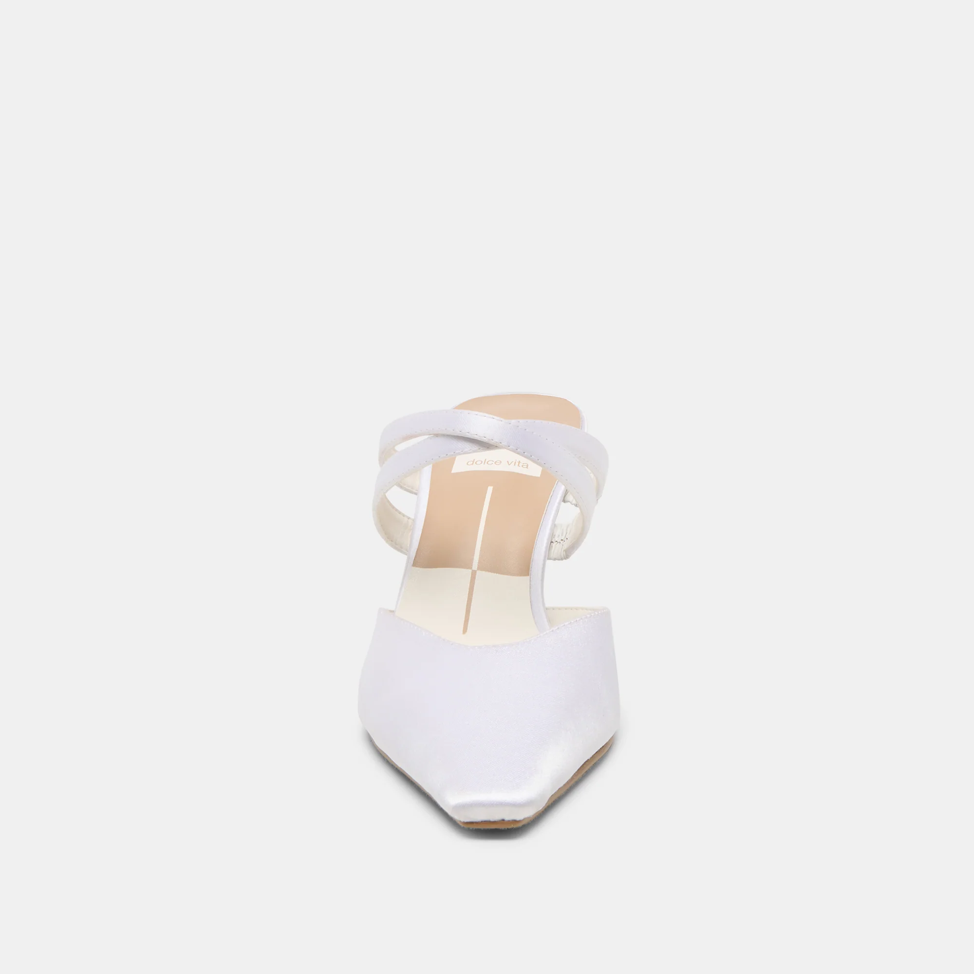 LINORE HEELS TRUE WHITE SATIN - Image 7