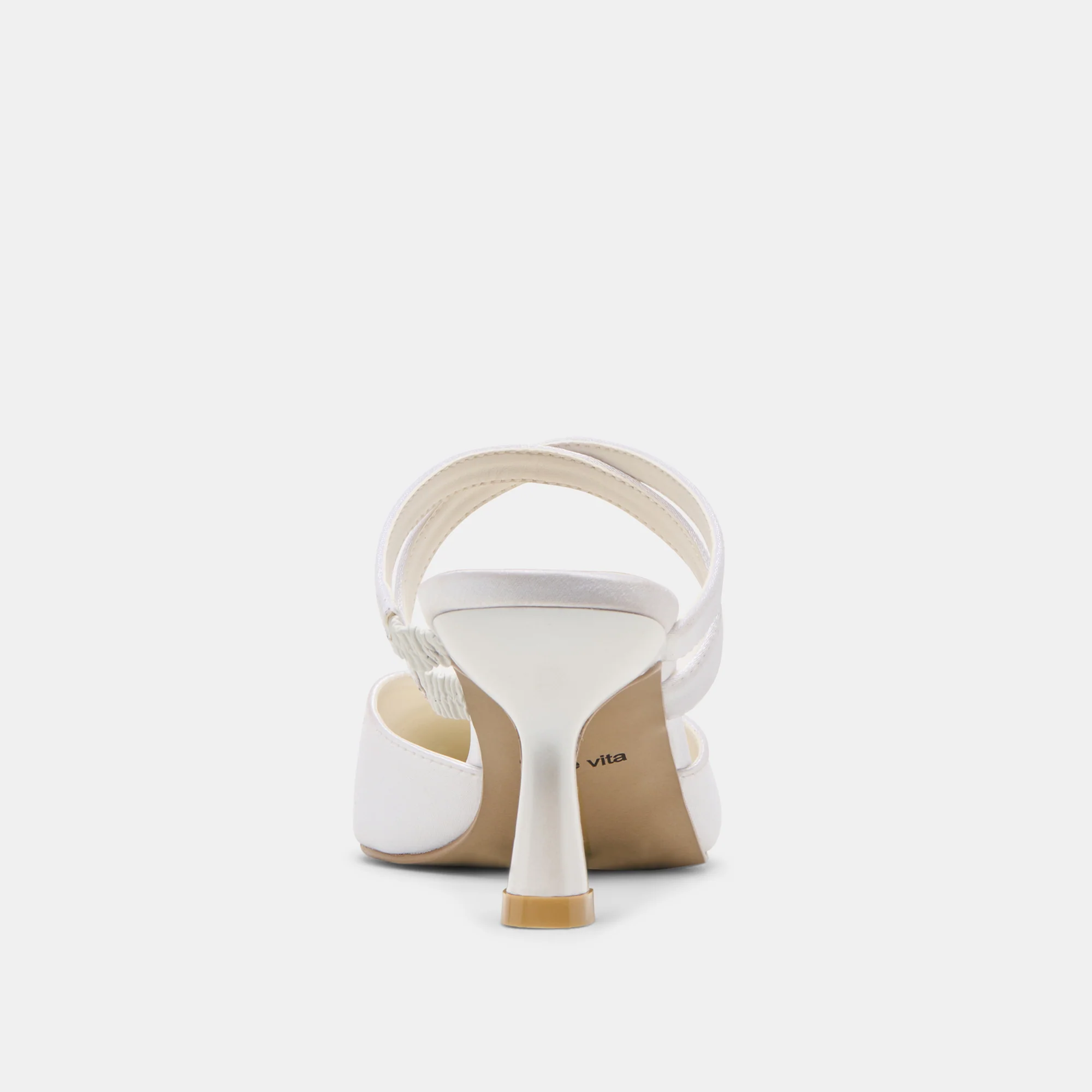 LINORE HEELS TRUE WHITE SATIN - Image 8