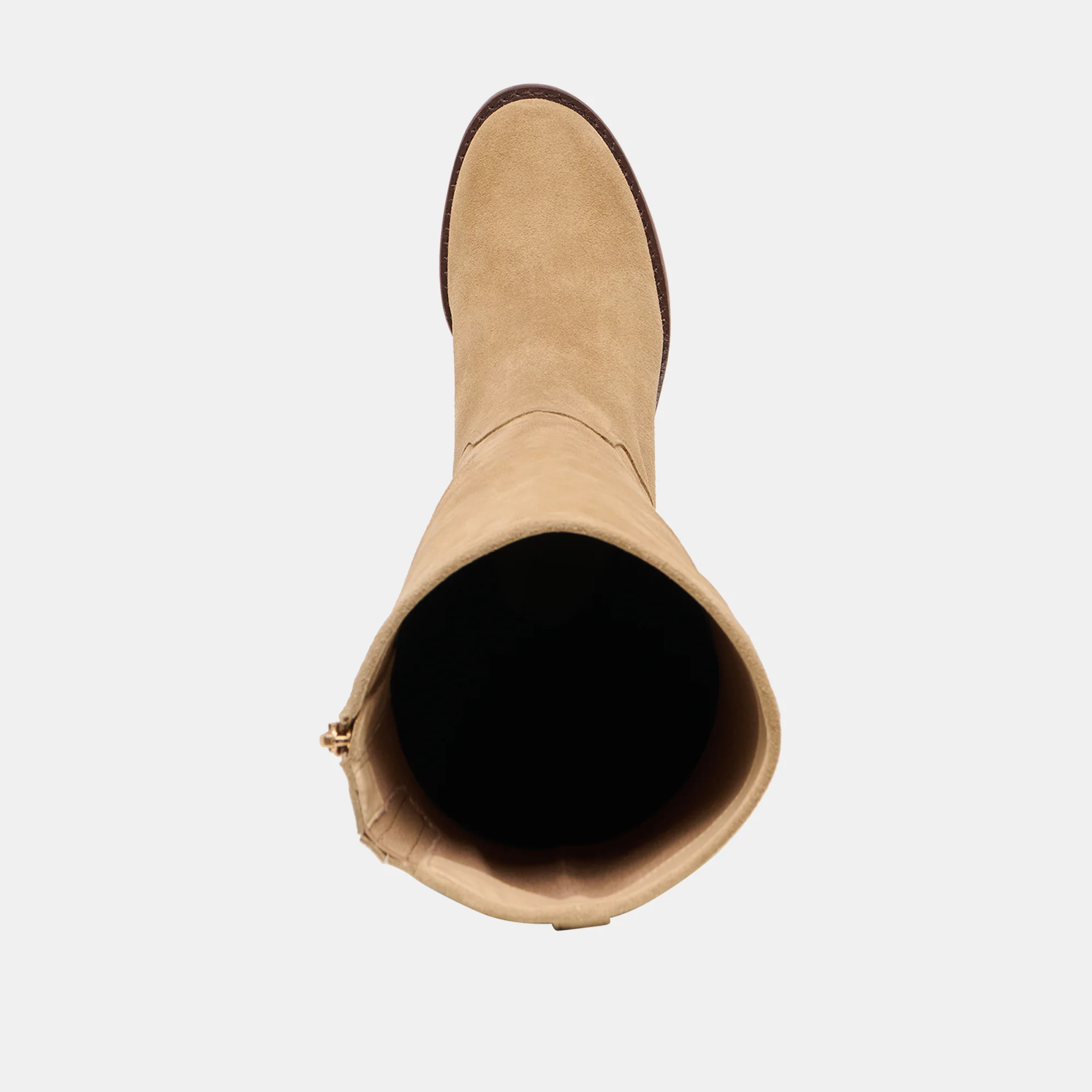LUCYLE WIDE CALF BOOTS DK TAUPE SUEDE - Image 8
