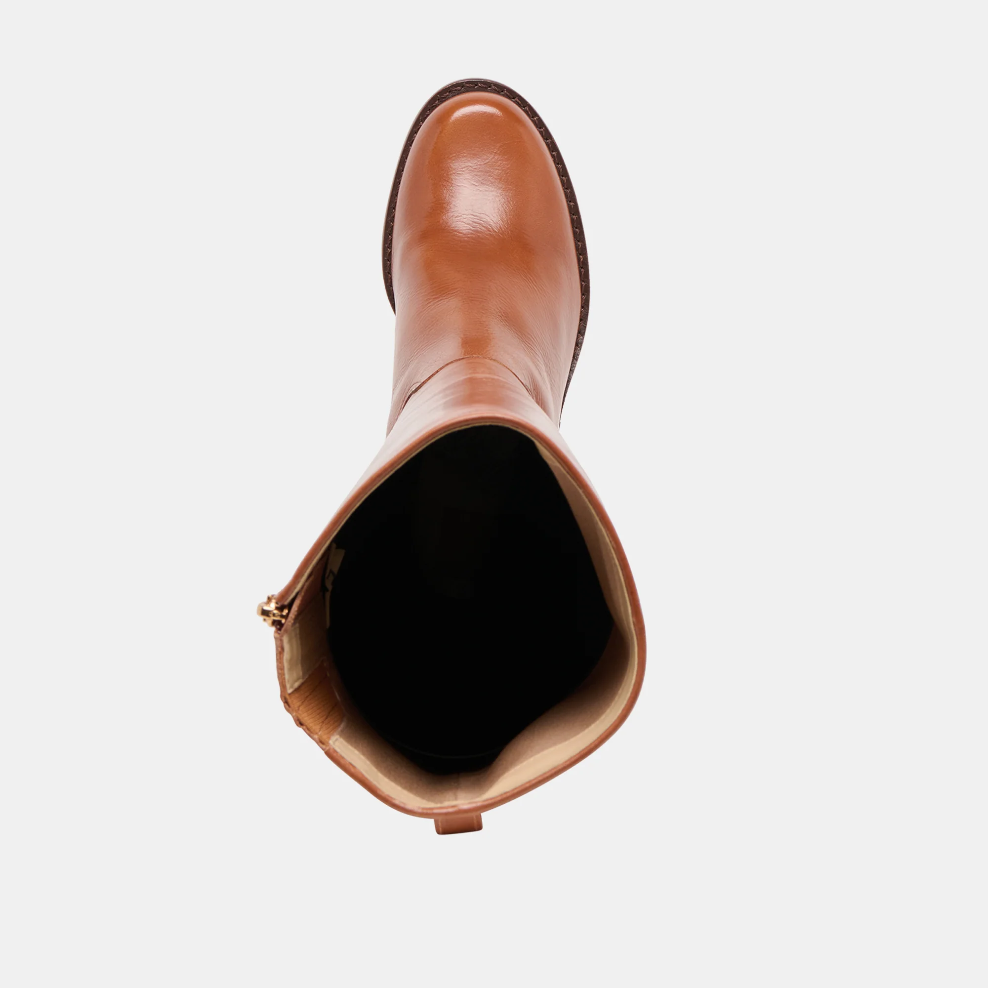 LUCYLE WIDE CALF BOOTS TAN LEATHER - Image 8