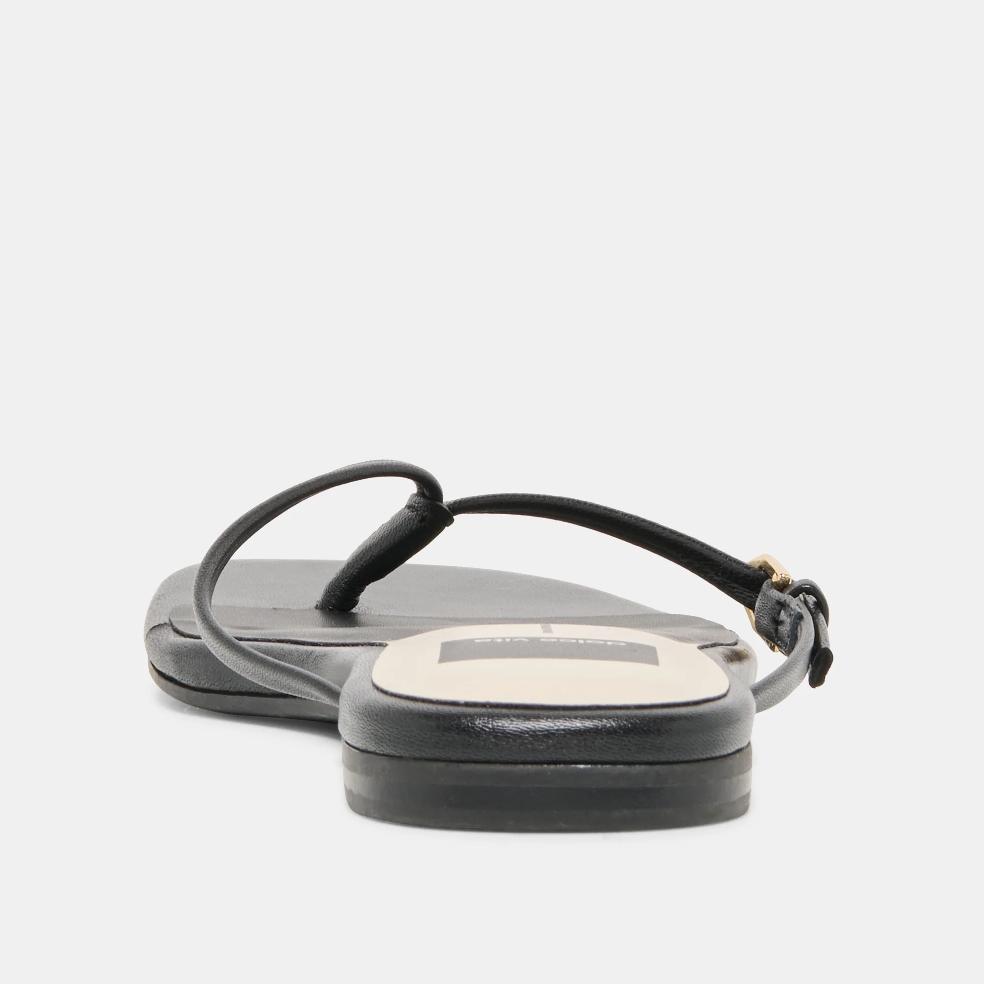 MALTA SANDALS BLACK LEATHER - Image 9