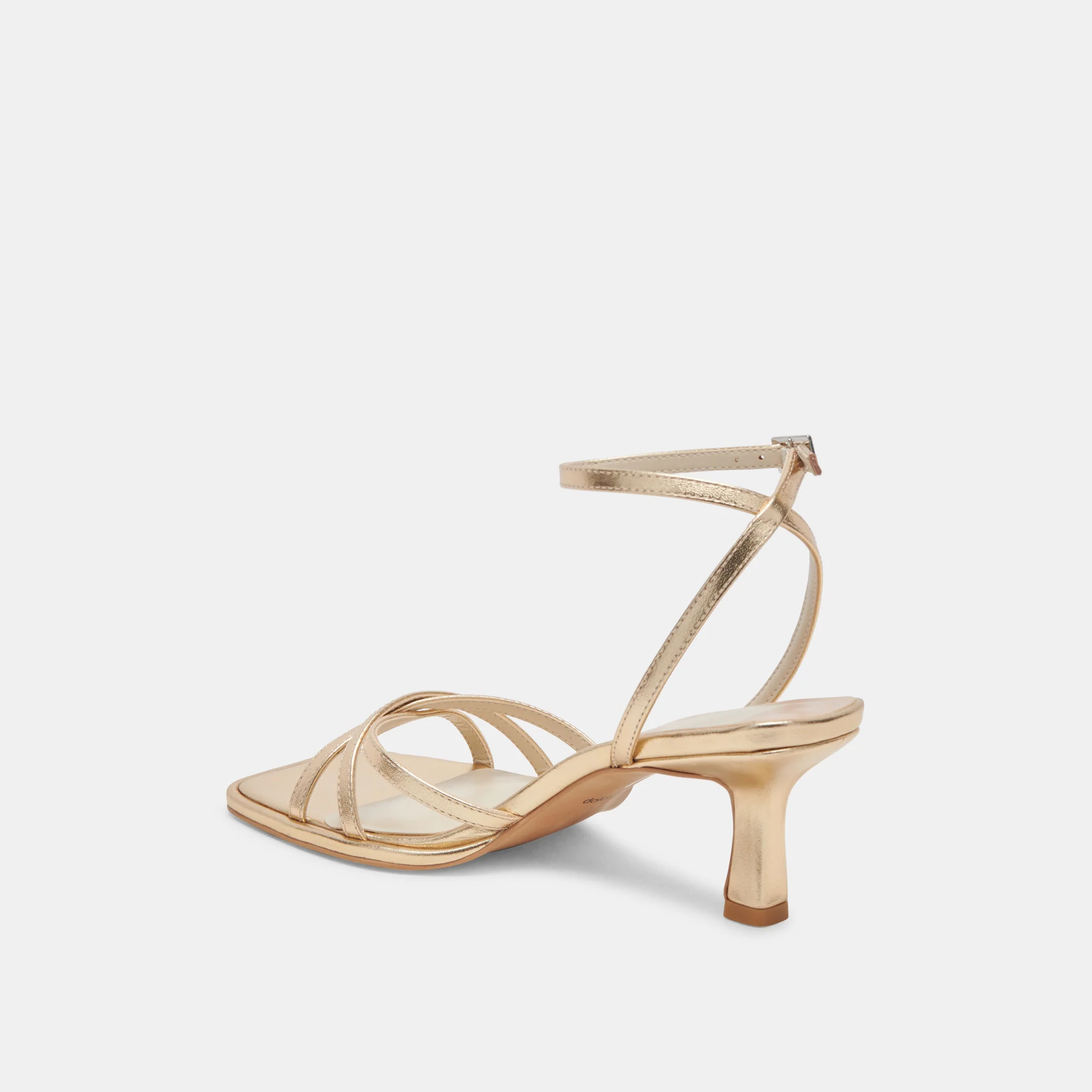 MANJI HEELS LIGHT GOLD METALLIC LEATHER - Image 8