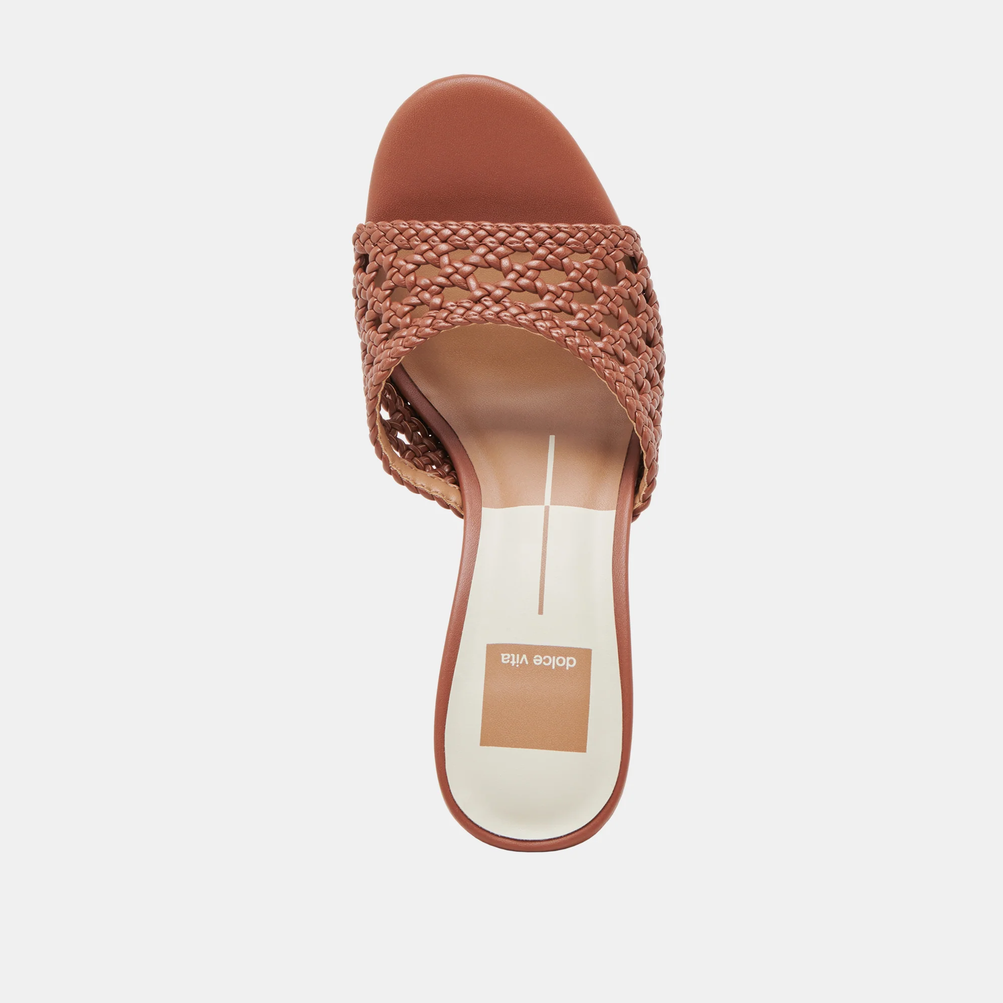MARGOE HEELS COGNAC WOVEN STELLA - Image 8