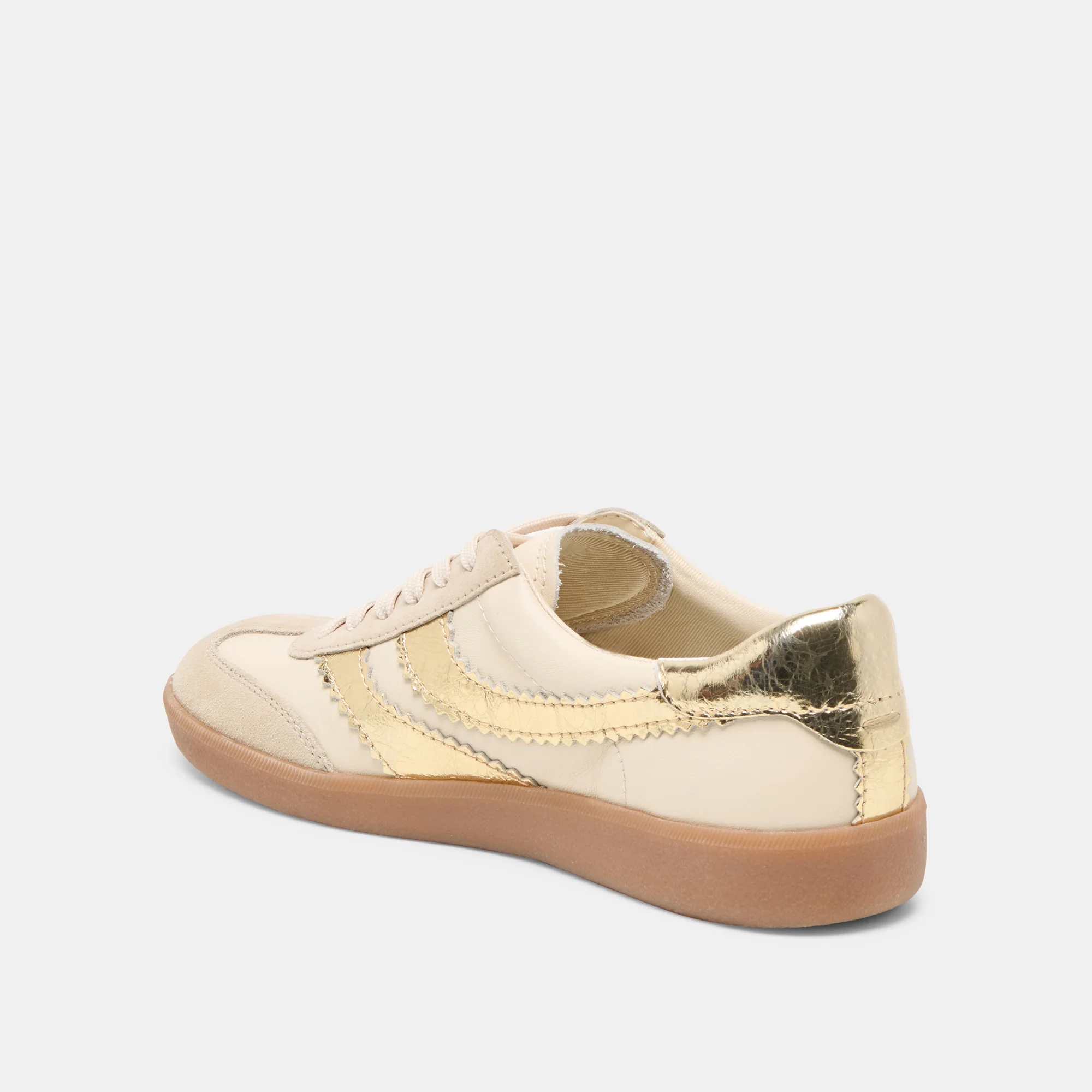 MERIT SNEAKERS WHITE GOLD LEATHER - Image 9