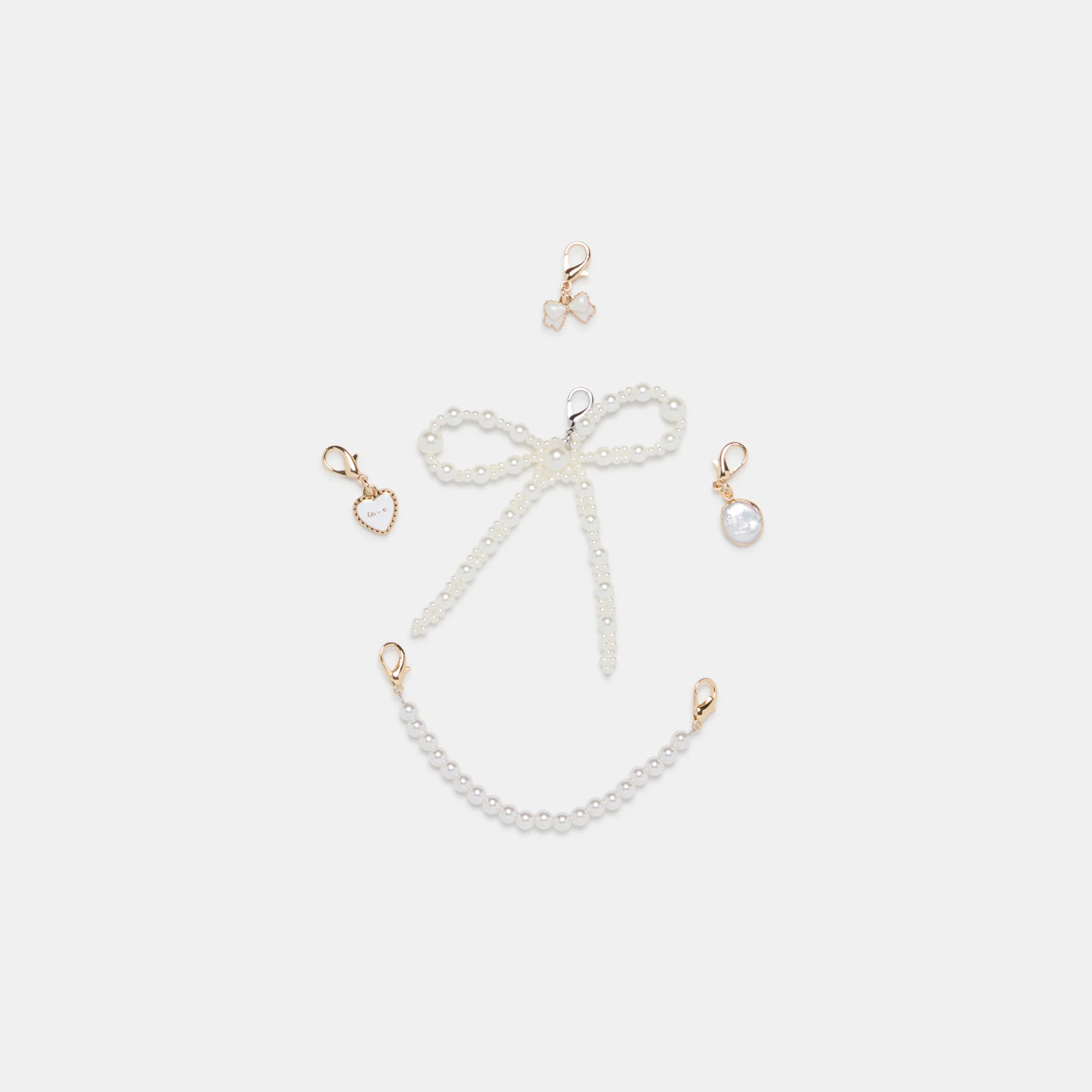 MERIT SNEAKERS WHITE GOLD LEATHER + PEARL CHARM BUNDLE - Image 4
