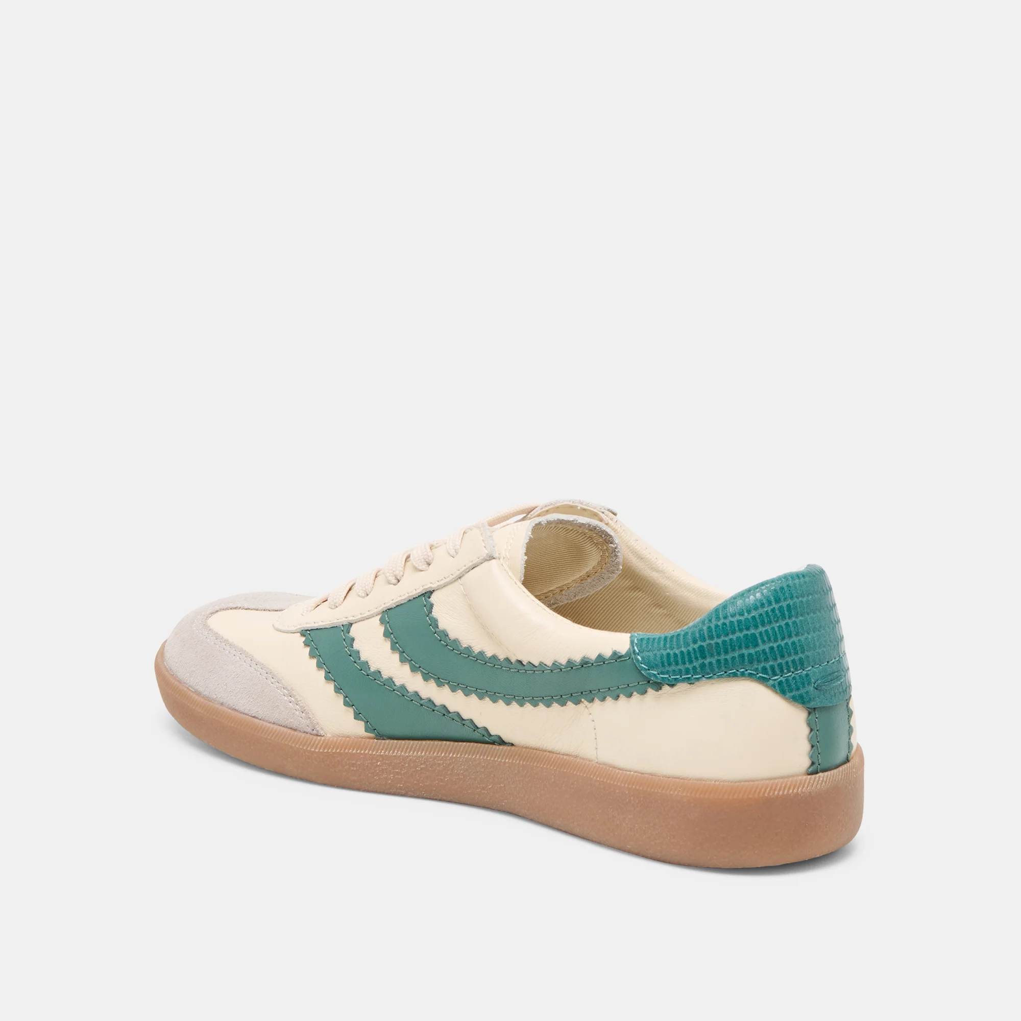 MERIT SNEAKERS WHITE GREEN LEATHER - Image 7