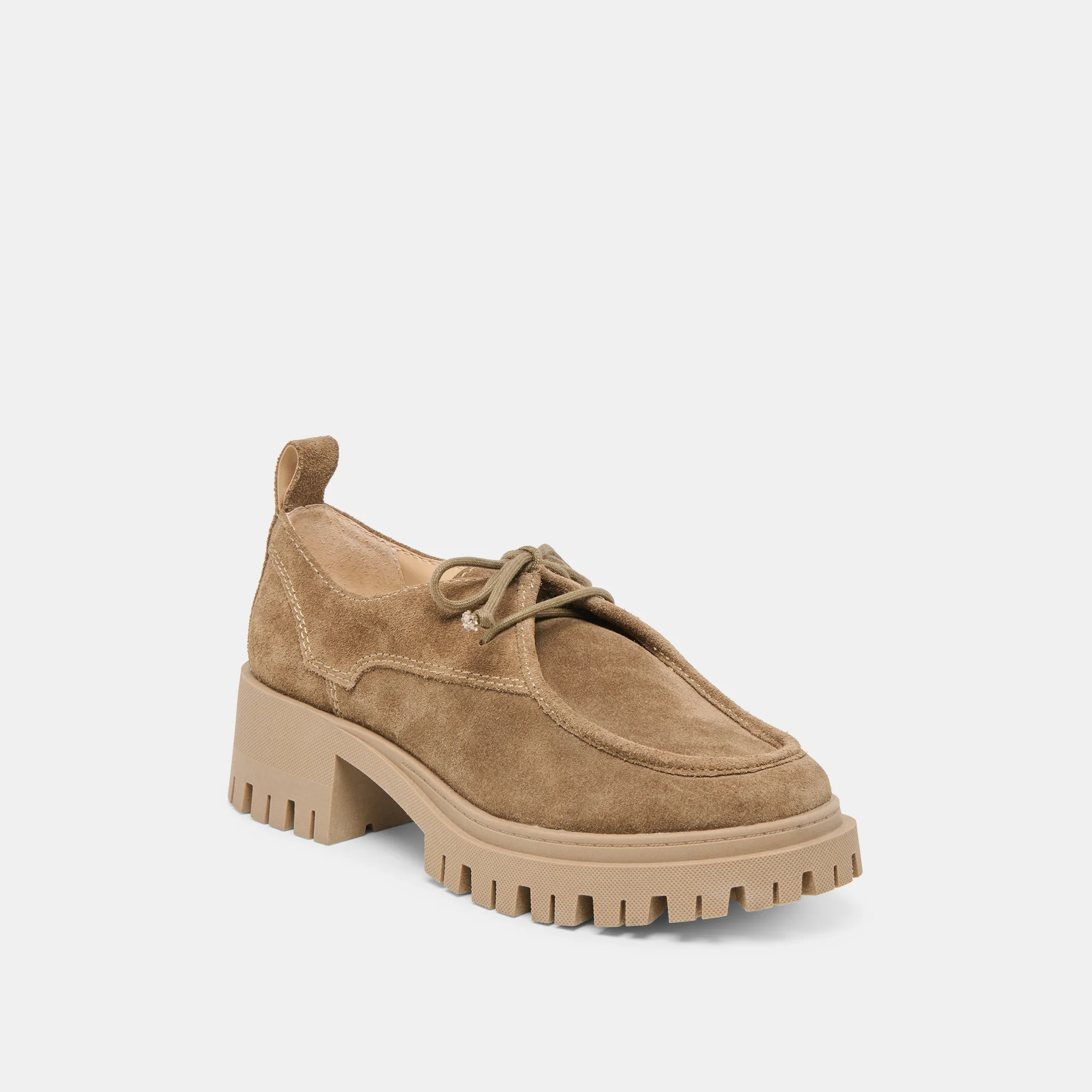 MILZA LOAFERS OLIVE SUEDE - Image 3