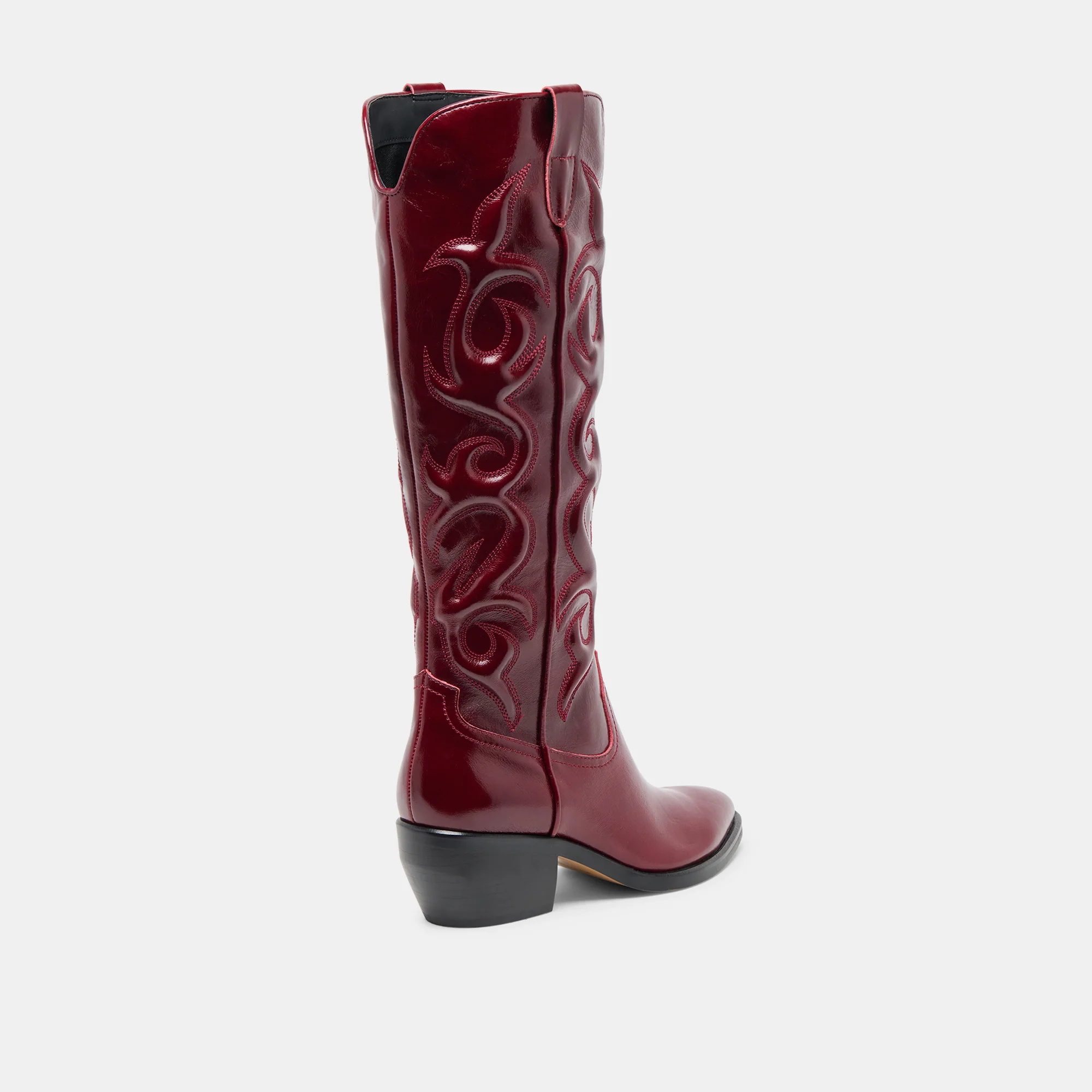 MIRLA EXTRA WIDE CALF BOOTS OXBLOOD LEATHER - Image 5
