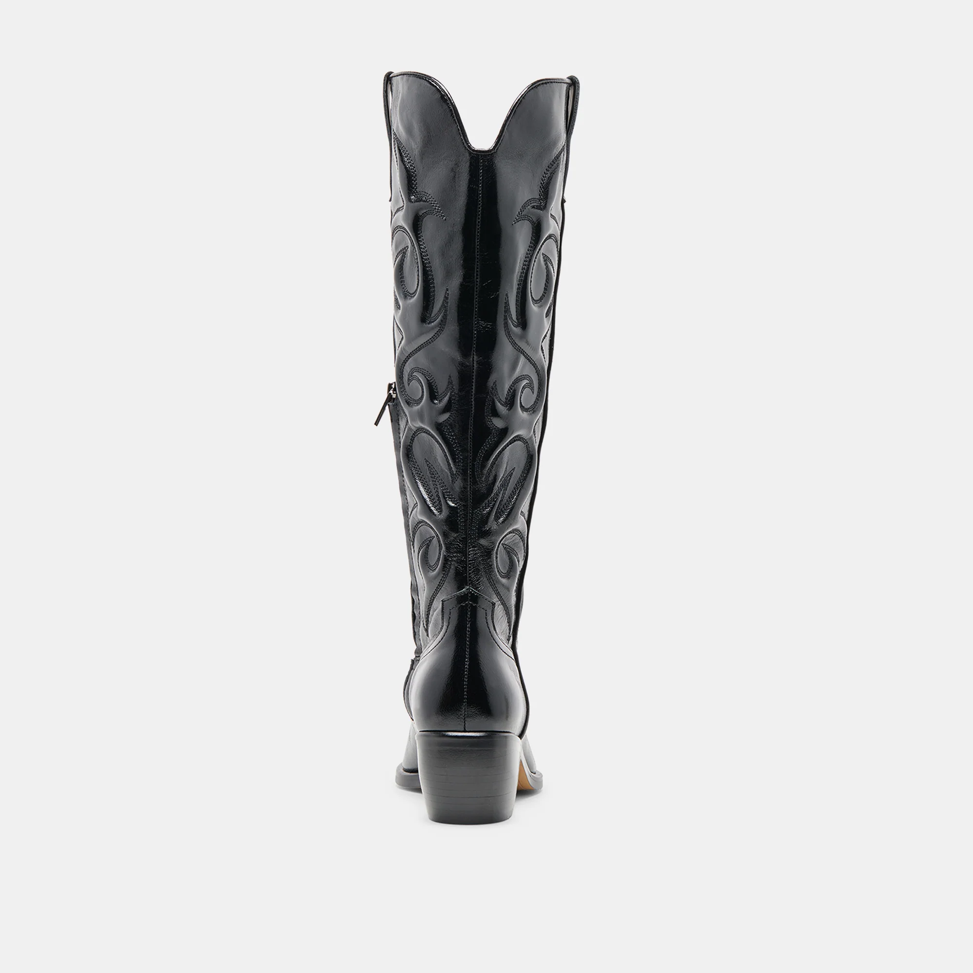 MIRLA WIDE CALF BOOTS BLACK LEATHER - Image 11