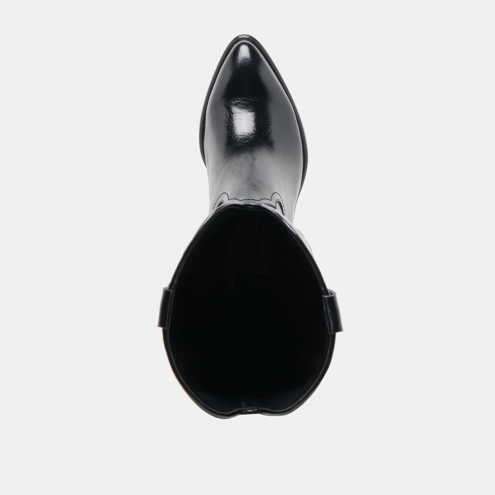 MIRLA WIDE CALF BOOTS BLACK LEATHER - Image 12