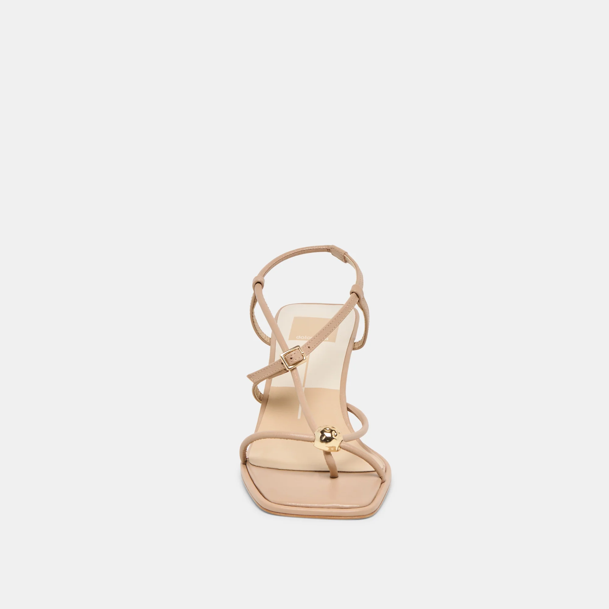 MYLEE WIDE HEELS LIGHT TAN LEATHER - Image 6