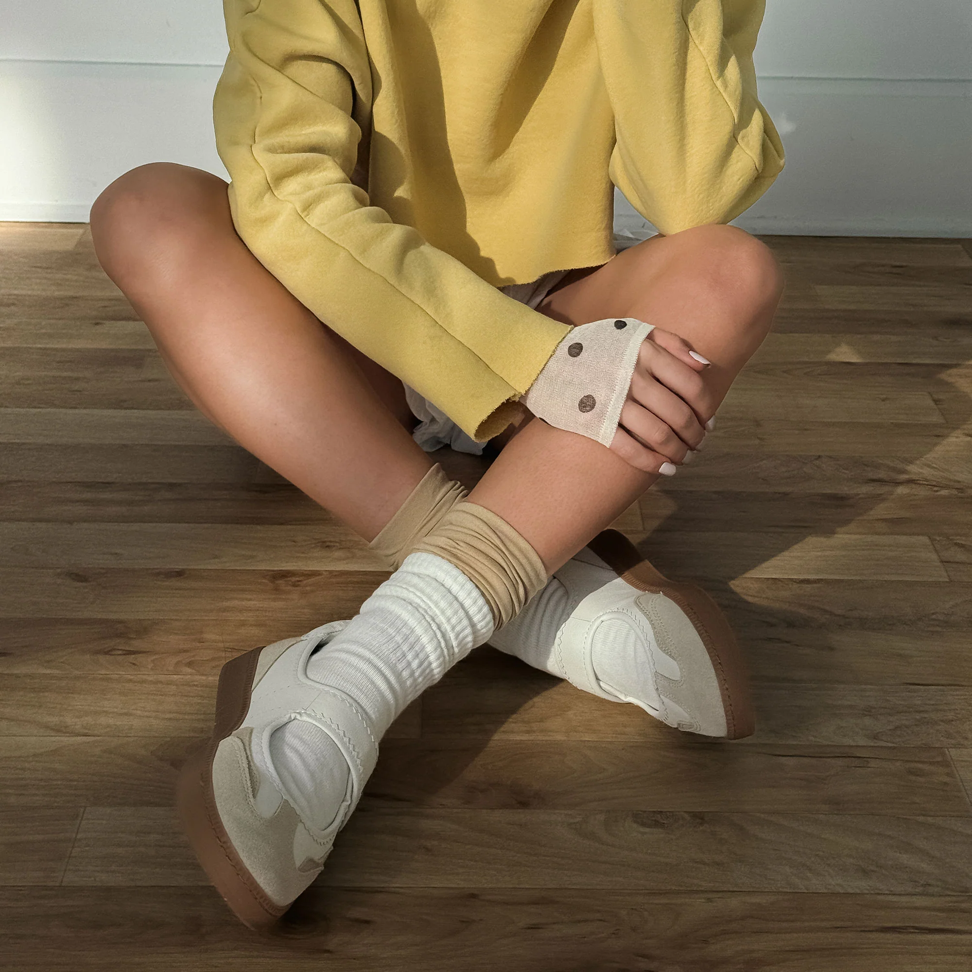 NANET SNEAKERS IVORY MULTI LEATHER - Image 4